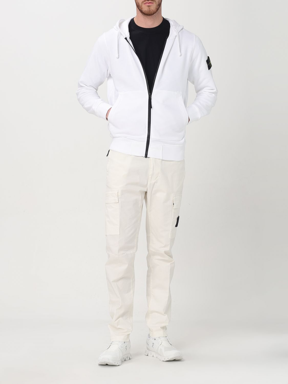 STONE ISLAND PANTALÓN: Pantalón hombre Stone Island, Blanco - Img 2