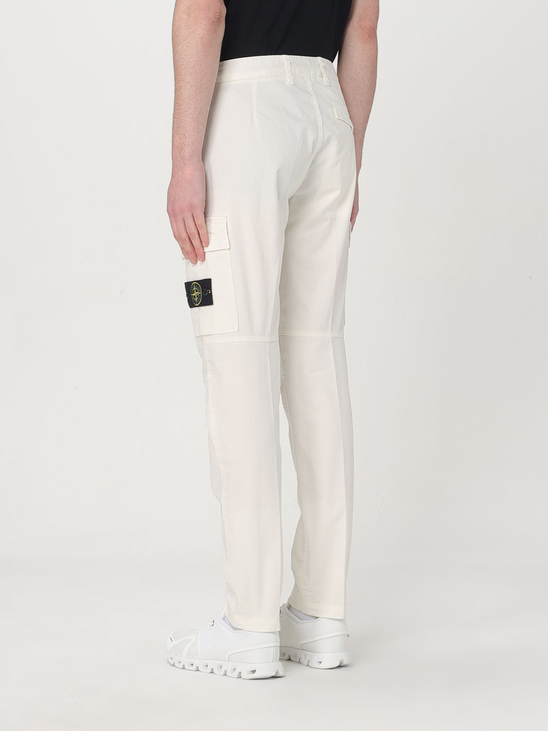 STONE ISLAND PANTALÓN: Pantalón hombre Stone Island, Blanco - Img 3