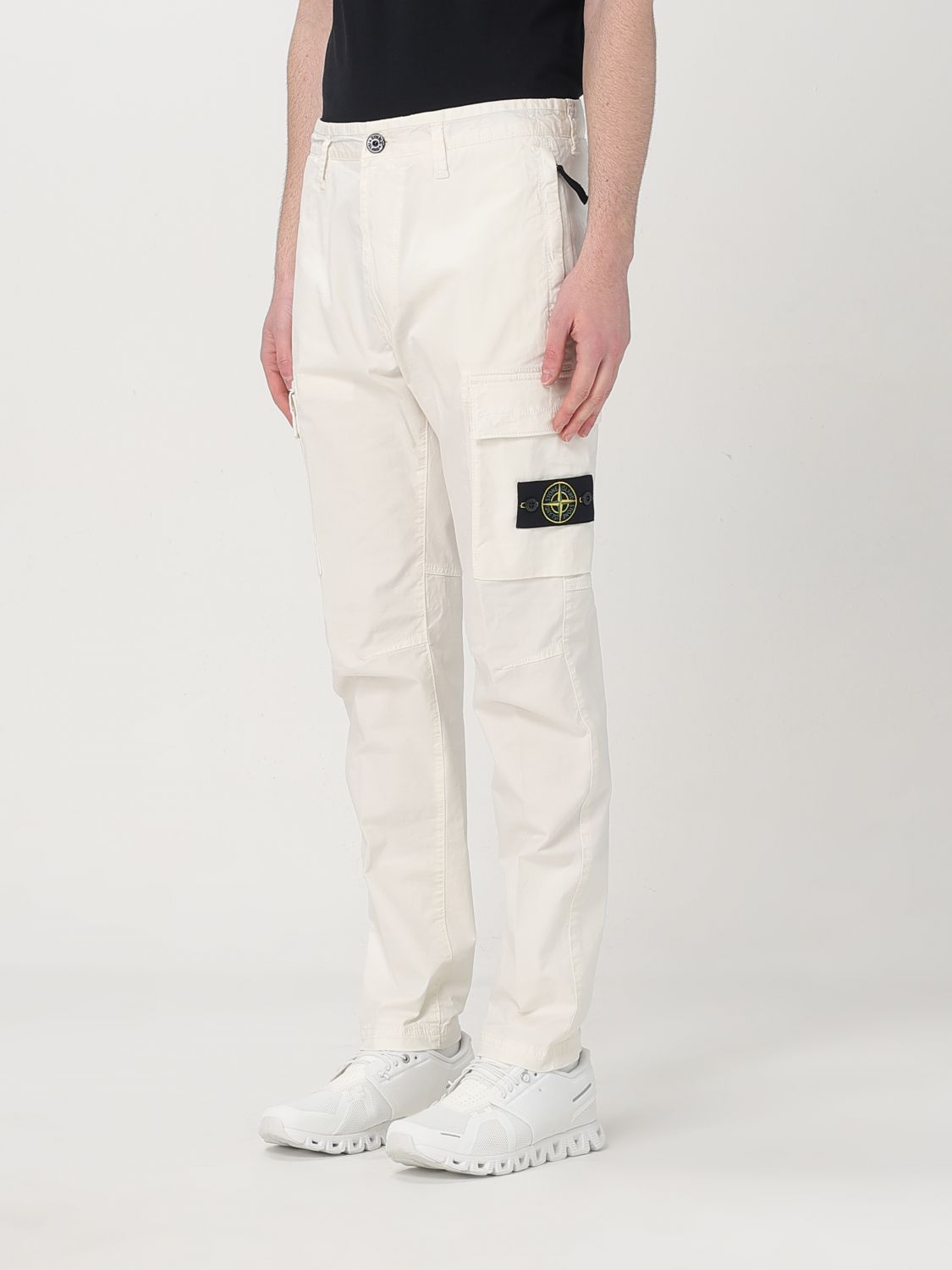 STONE ISLAND PANTALÓN: Pantalón hombre Stone Island, Blanco - Img 4