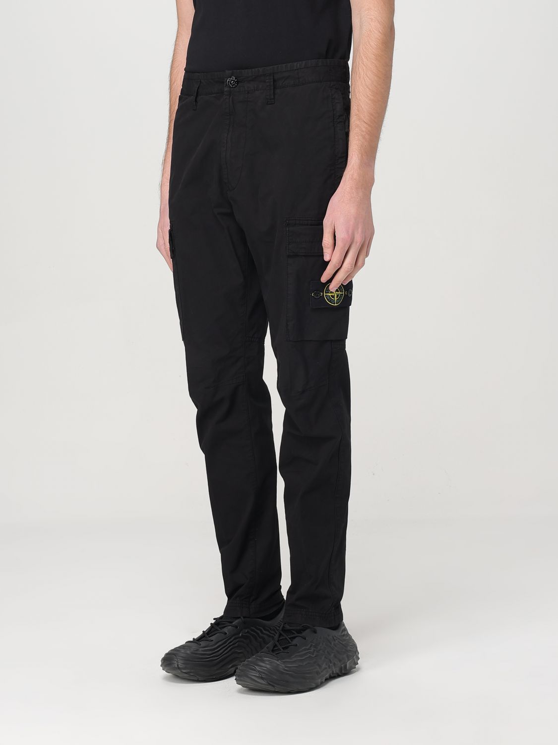 STONE ISLAND PANTALÓN: Pantalón hombre Stone Island, Negro - Img 4