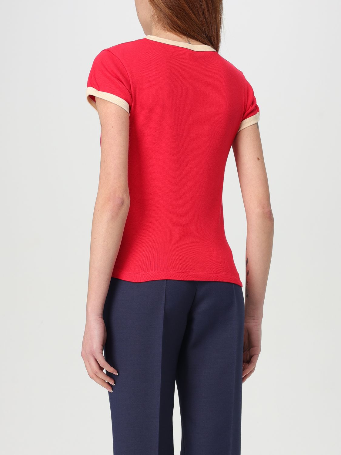 VALENTINO T-SHIRT: T-shirt femme Valentino, Rouge - Img 3