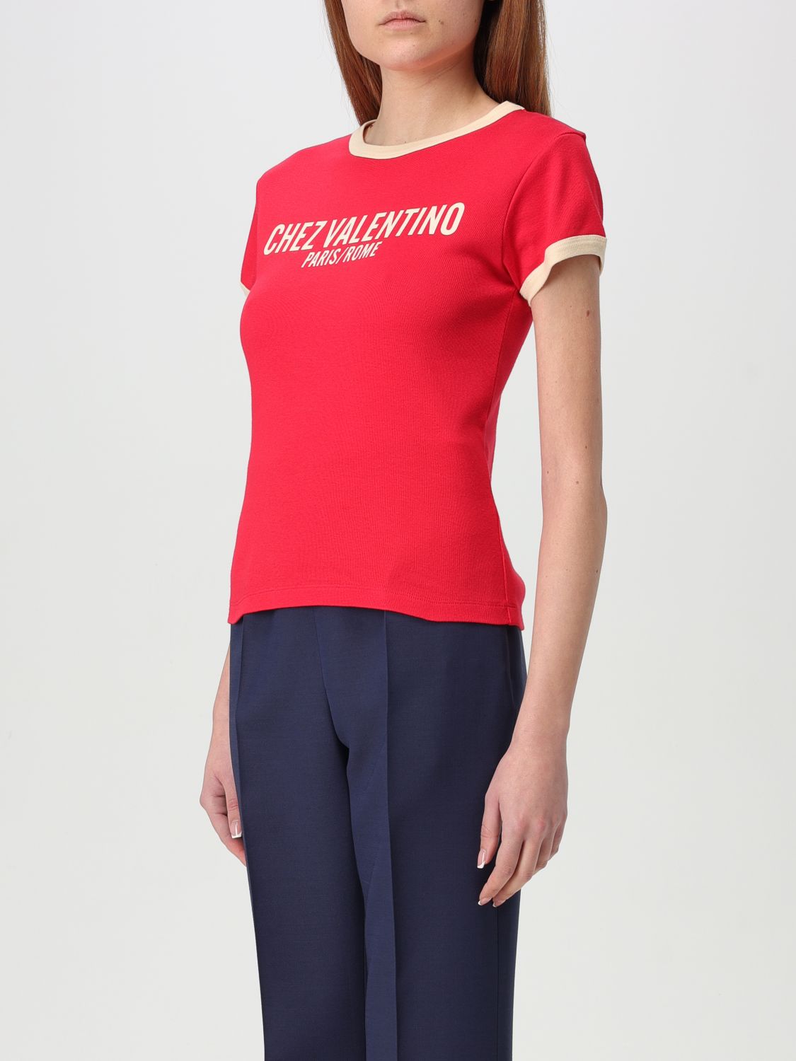 VALENTINO T-SHIRT: T-shirt woman Valentino, Red - Img 4