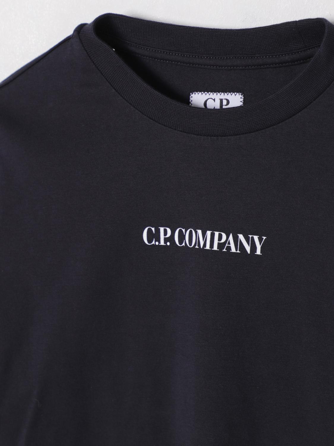 C.P. COMPANY T-SHIRT: T-shirt in cotone con mini logo C.P. Company, Blue - Img 3