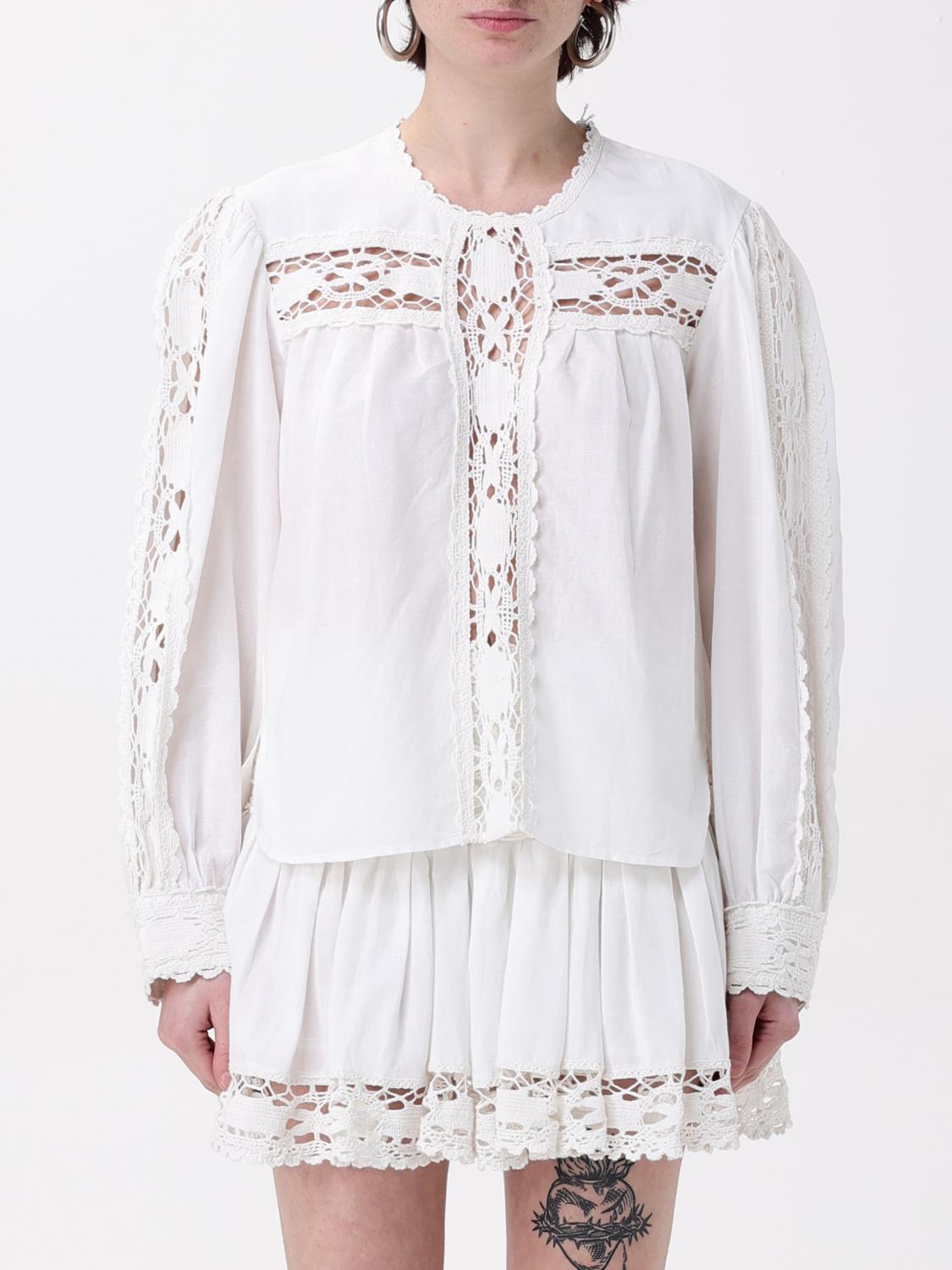 ISABEL MARANT ETOILE TOP: Jersey mujer Isabel Marant Etoile, Blanco - Img 1