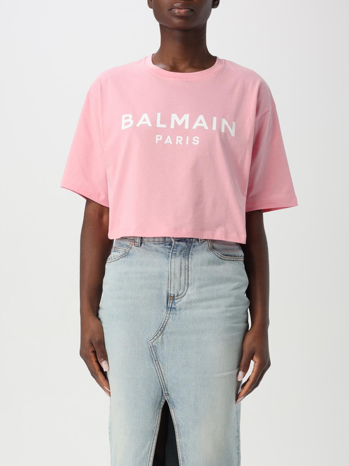 BALMAIN T-SHIRT: T-shirt woman Balmain, Pink - Img 1