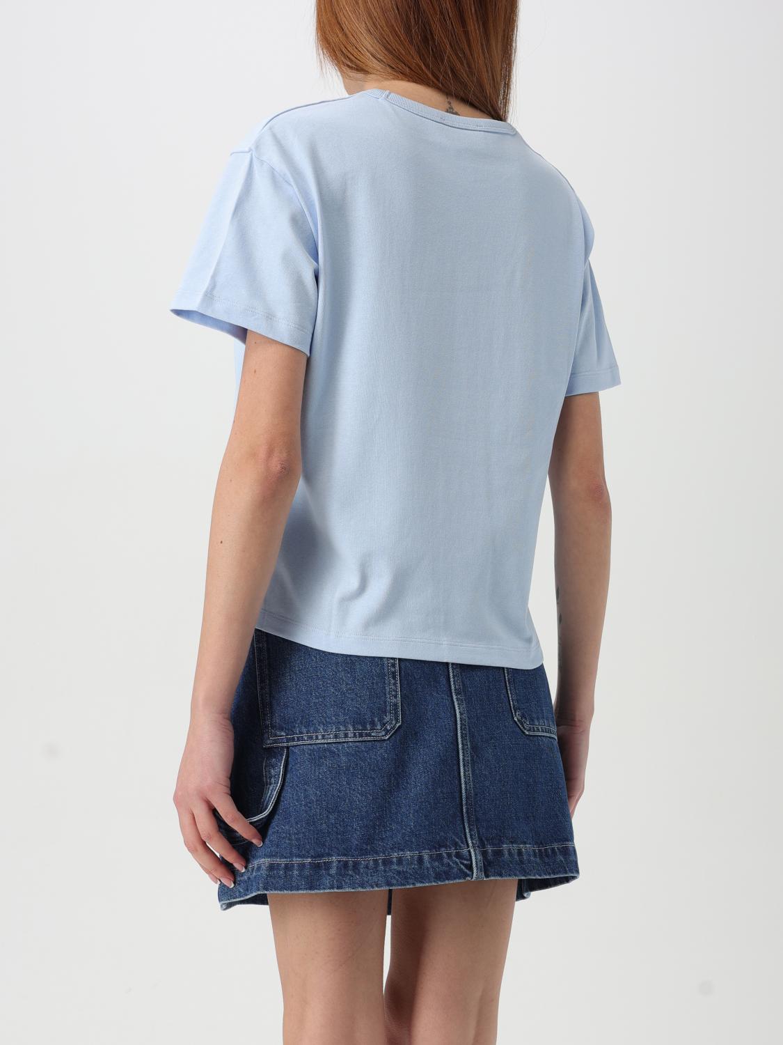 A.P.C. T-SHIRT: T-shirt woman A.P.C., Blue - Img 3