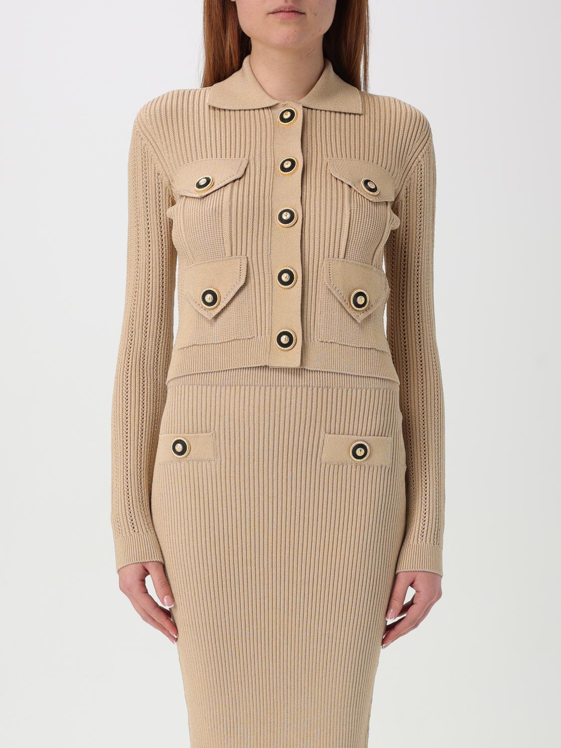 BALMAIN CARDIGAN: Cardigan woman Balmain, Beige - Img 1