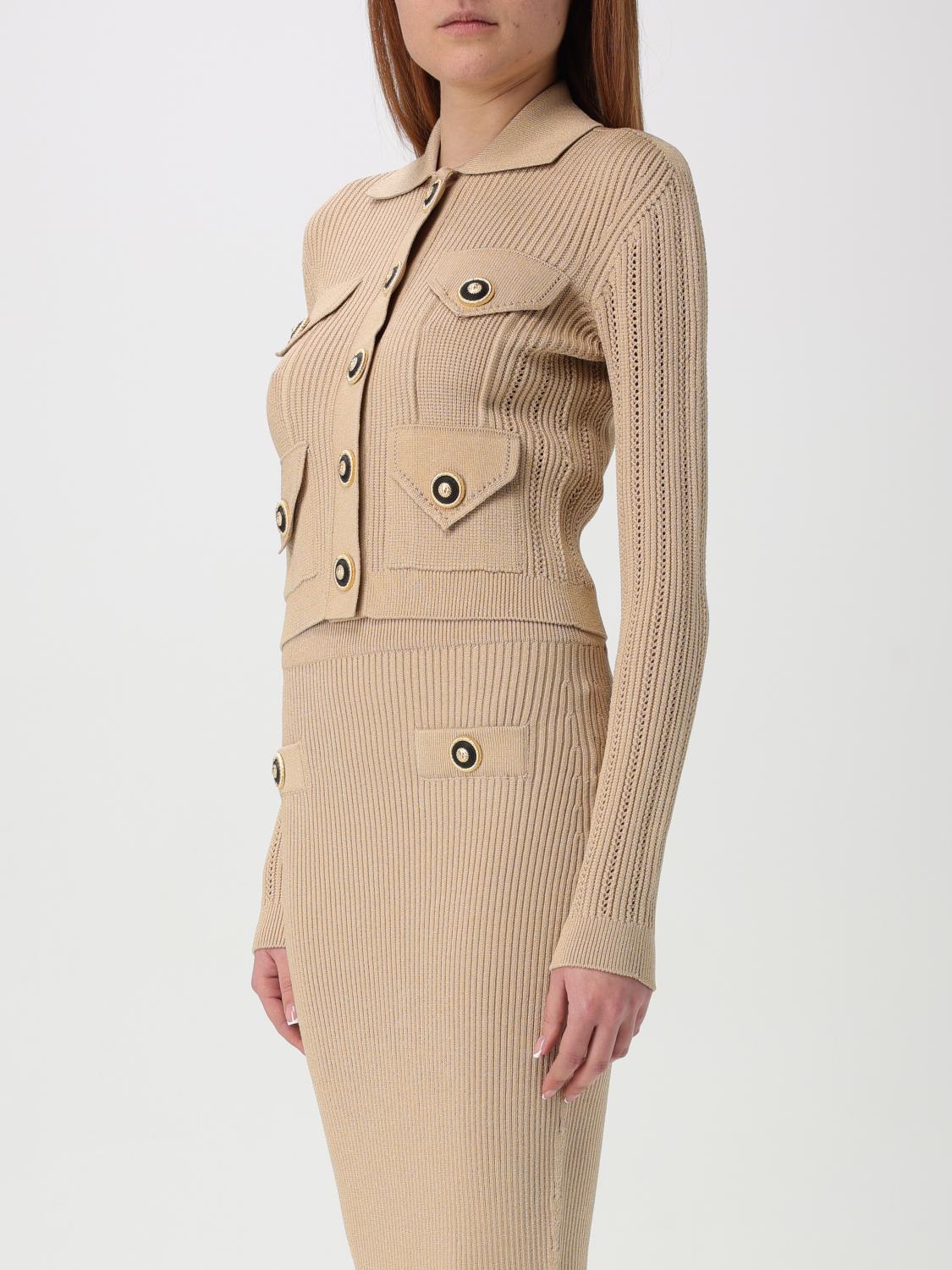 BALMAIN CARDIGAN: Cardigan woman Balmain, Beige - Img 4