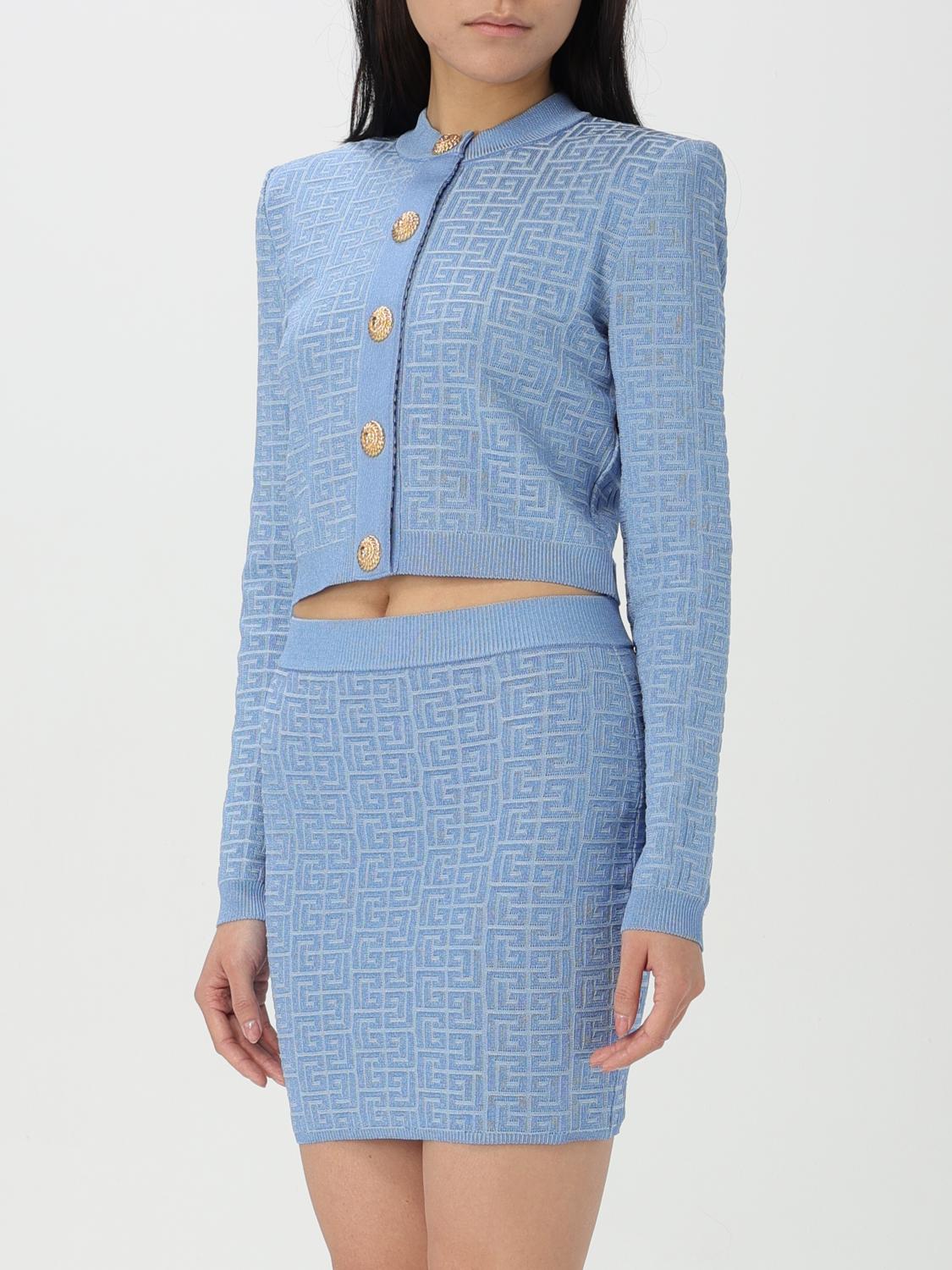 BALMAIN CARDIGAN: Cardigan donna Balmain, Blue - Img 4