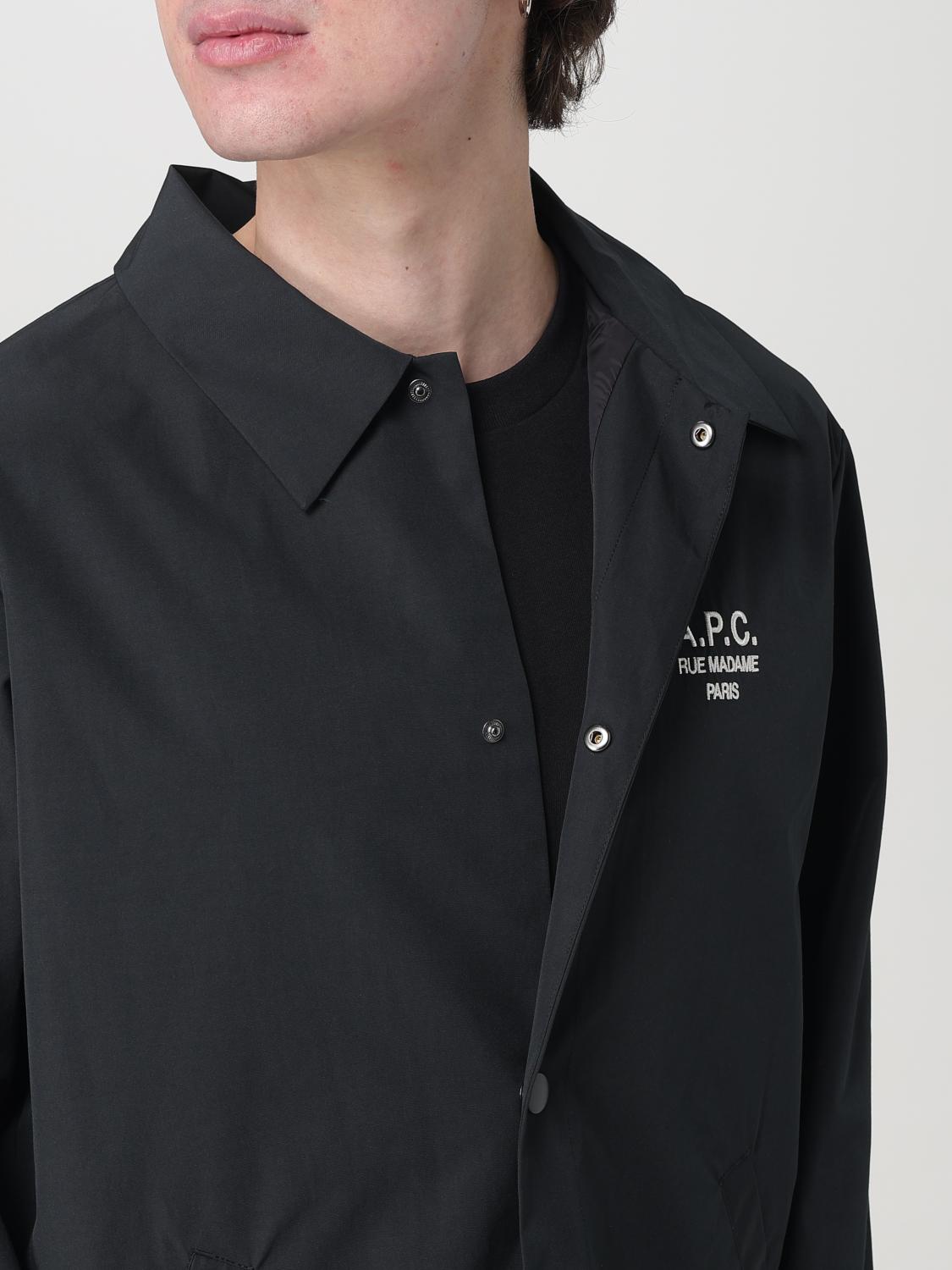 A.P.C. COAT: Coat men A.P.C., Black - Img 5