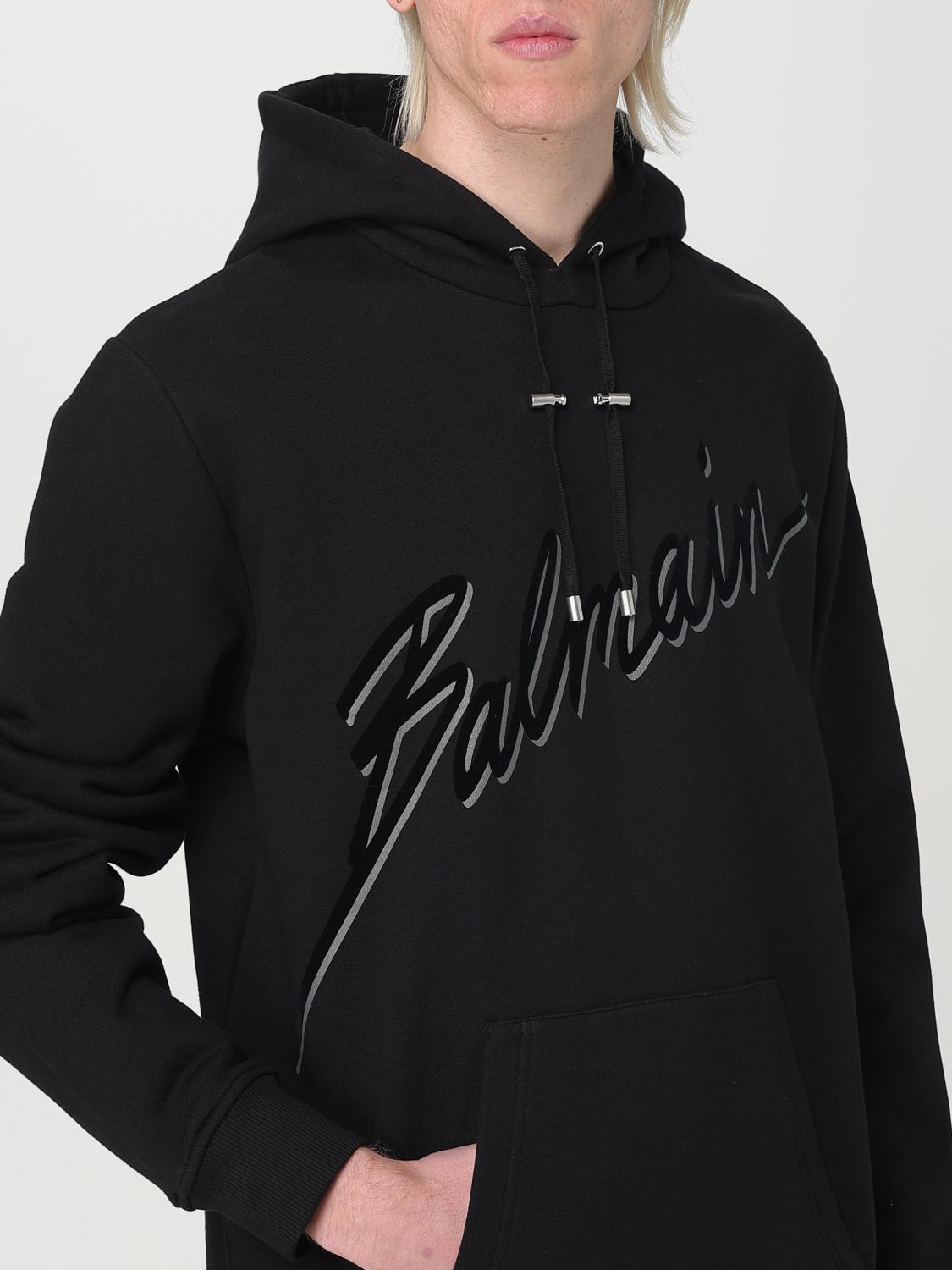 BALMAIN SWEATSHIRT: Sweatshirt herren Balmain, Schwarz - Img 4