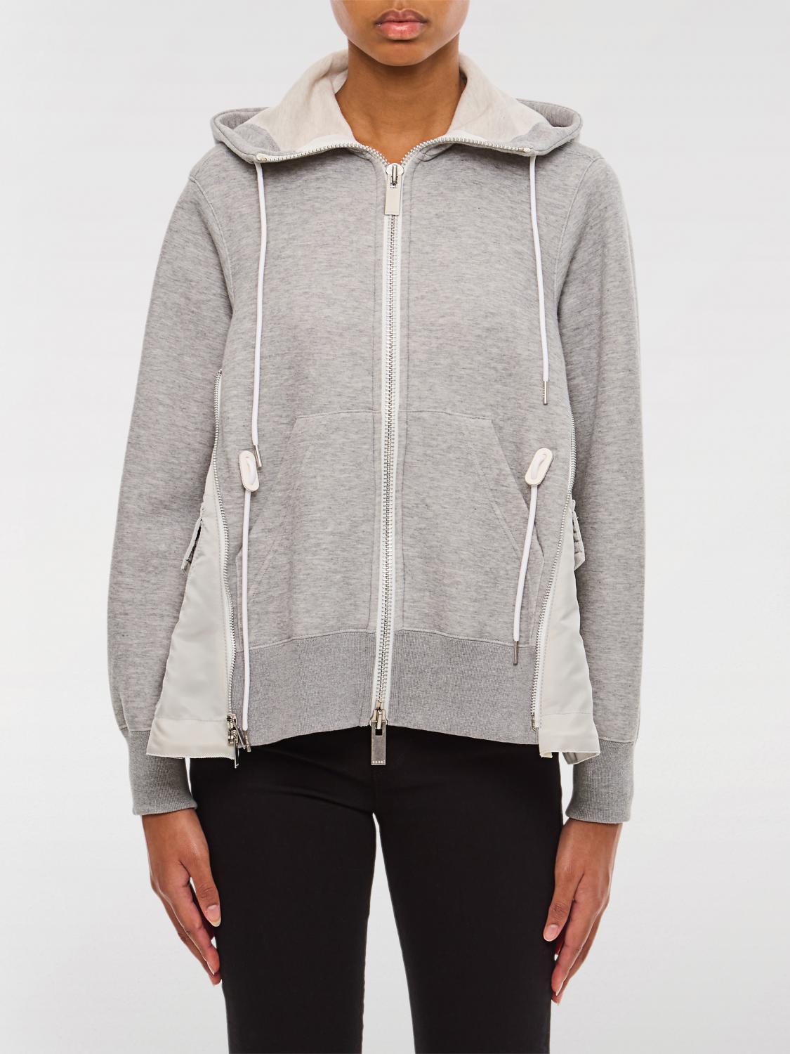 SACAI SWEATSHIRT: Pullover damen Sacai, Grau - Img 1