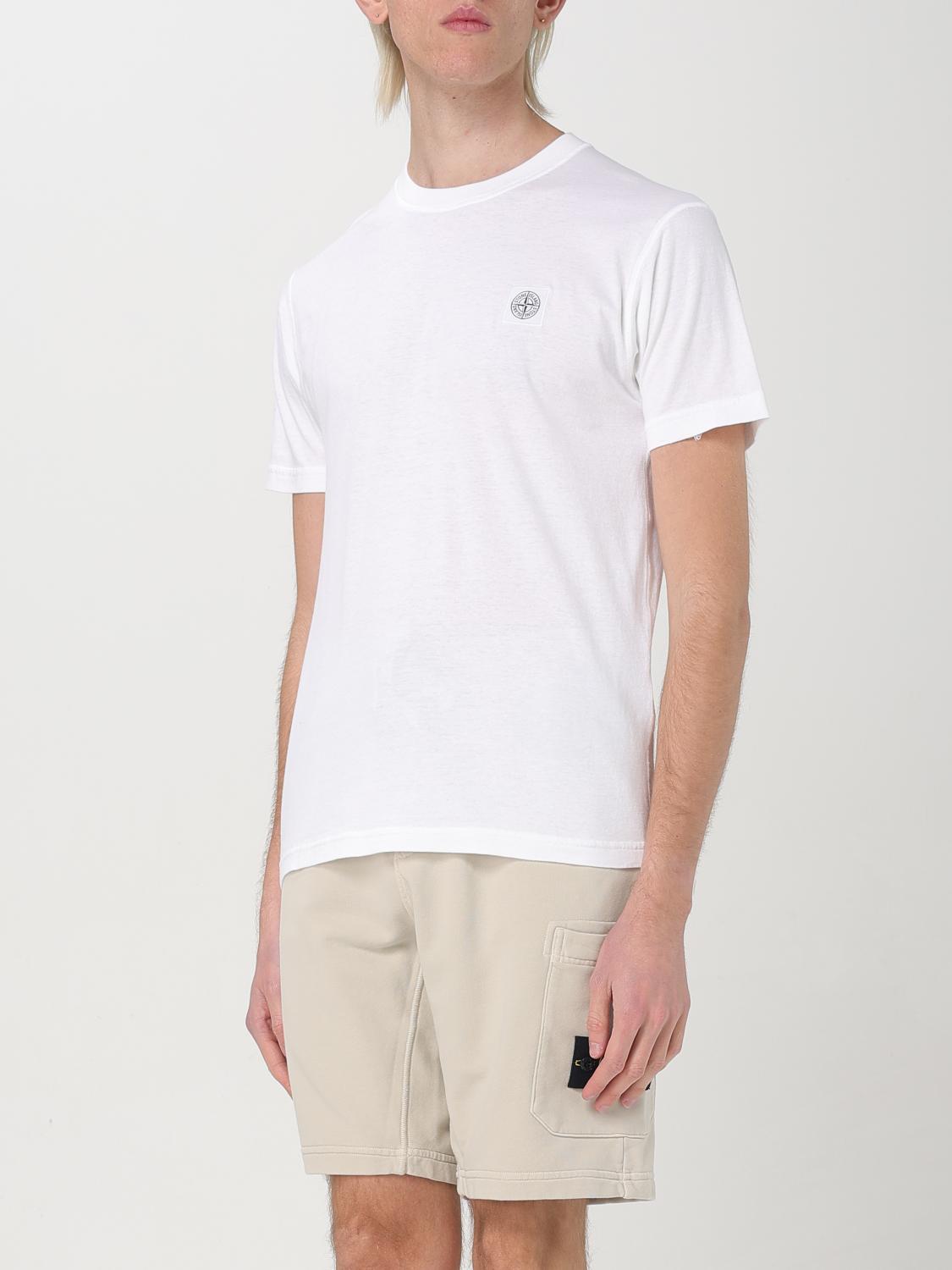 STONE ISLAND T-SHIRT: T-shirt men Stone Island, White - Img 3