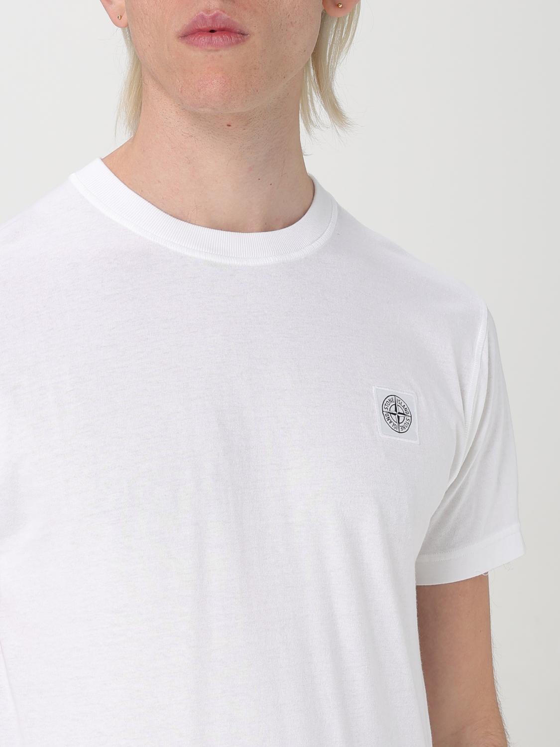 STONE ISLAND T-SHIRT: T-shirt men Stone Island, White - Img 4