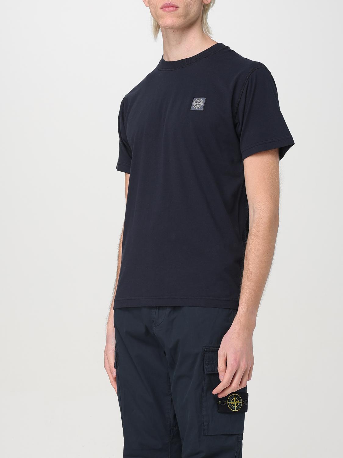 STONE ISLAND T-SHIRT: T-shirt men Stone Island, Blue - Img 4