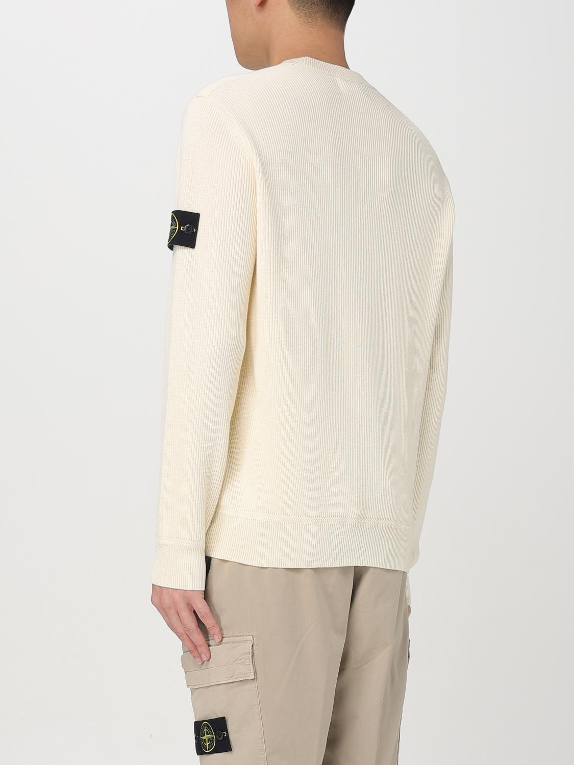 STONE ISLAND SWEATER: Sweater men Stone Island, White - Img 3