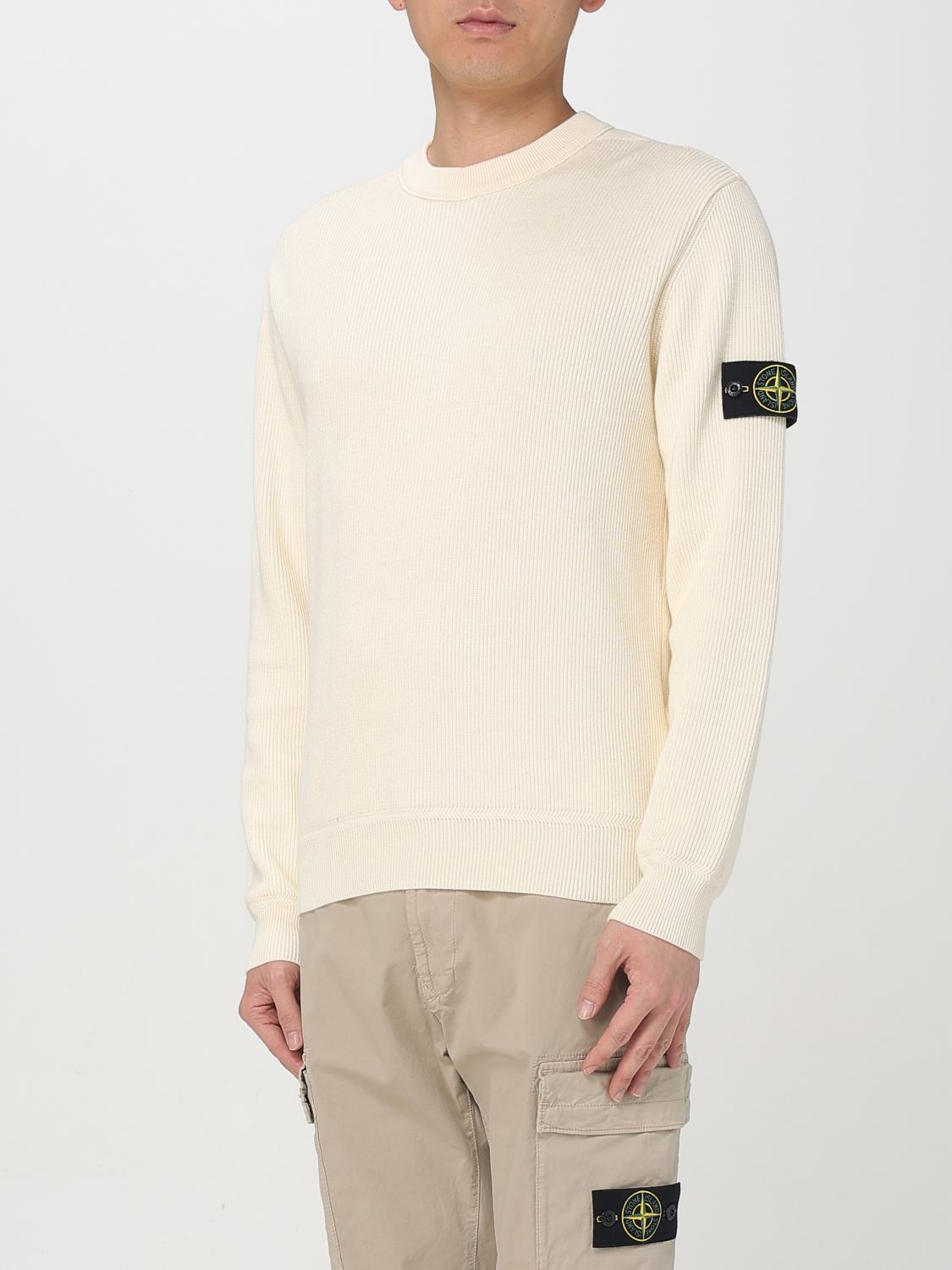 STONE ISLAND SWEATER: Sweater men Stone Island, White - Img 4