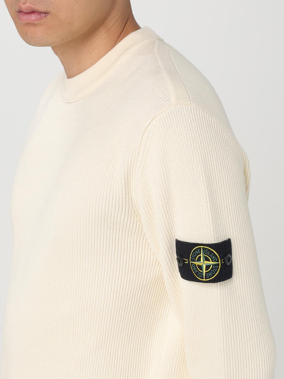 STONE ISLAND SWEATER: Sweater men Stone Island, White - Img 5