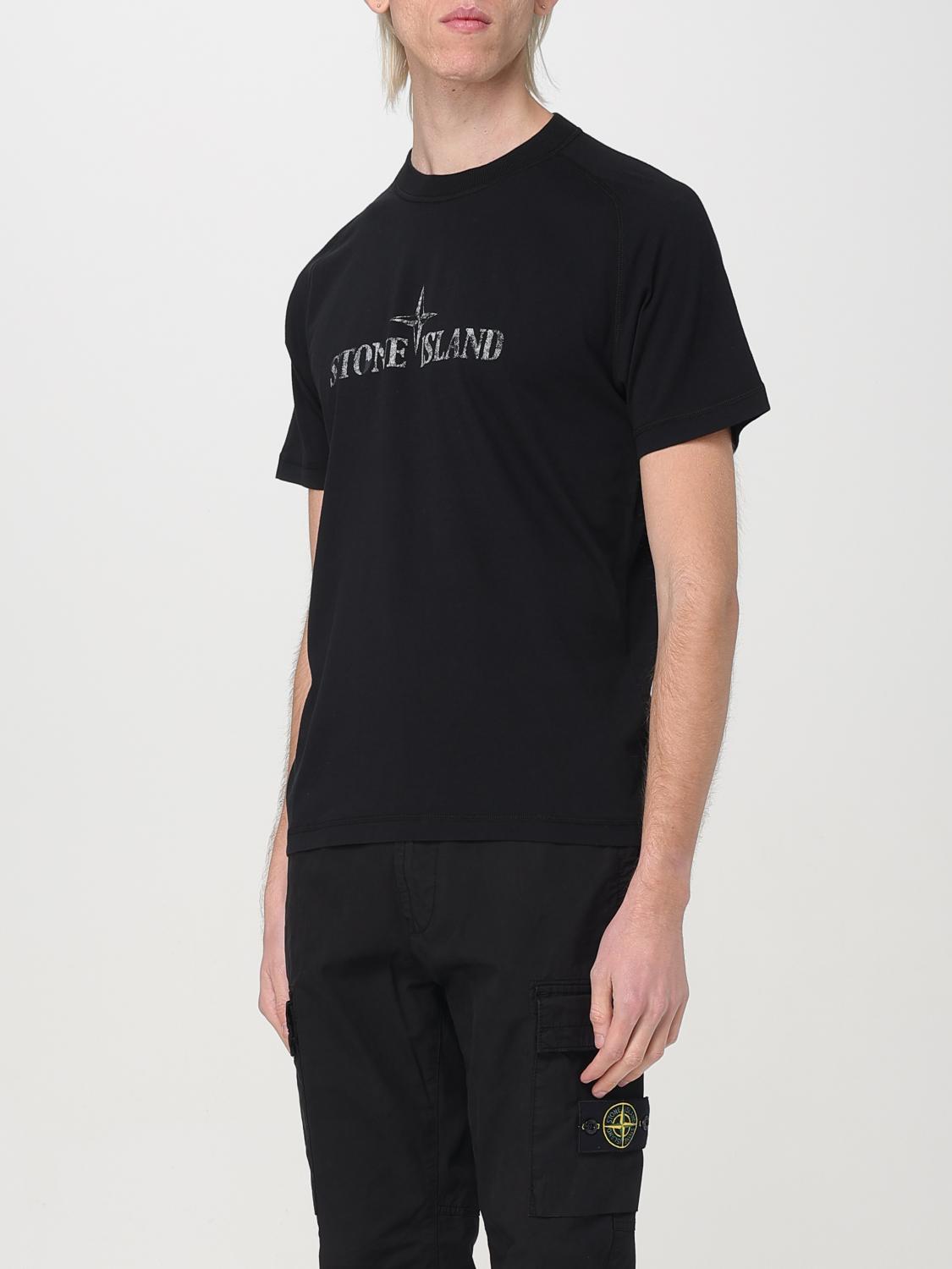 STONE ISLAND T-SHIRT: T-shirt men Stone Island, Black - Img 4