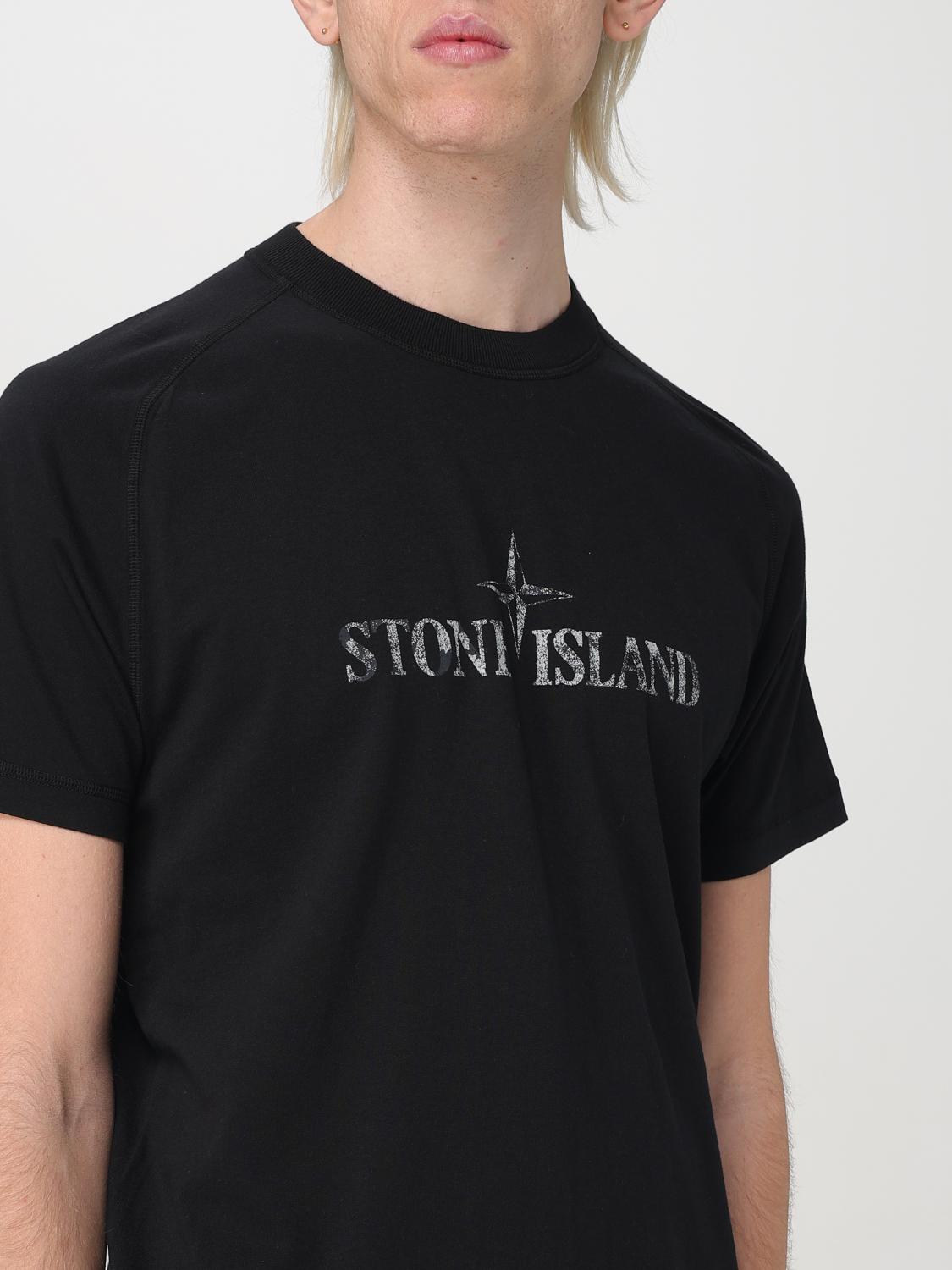 STONE ISLAND T-SHIRT: T-shirt men Stone Island, Black - Img 5