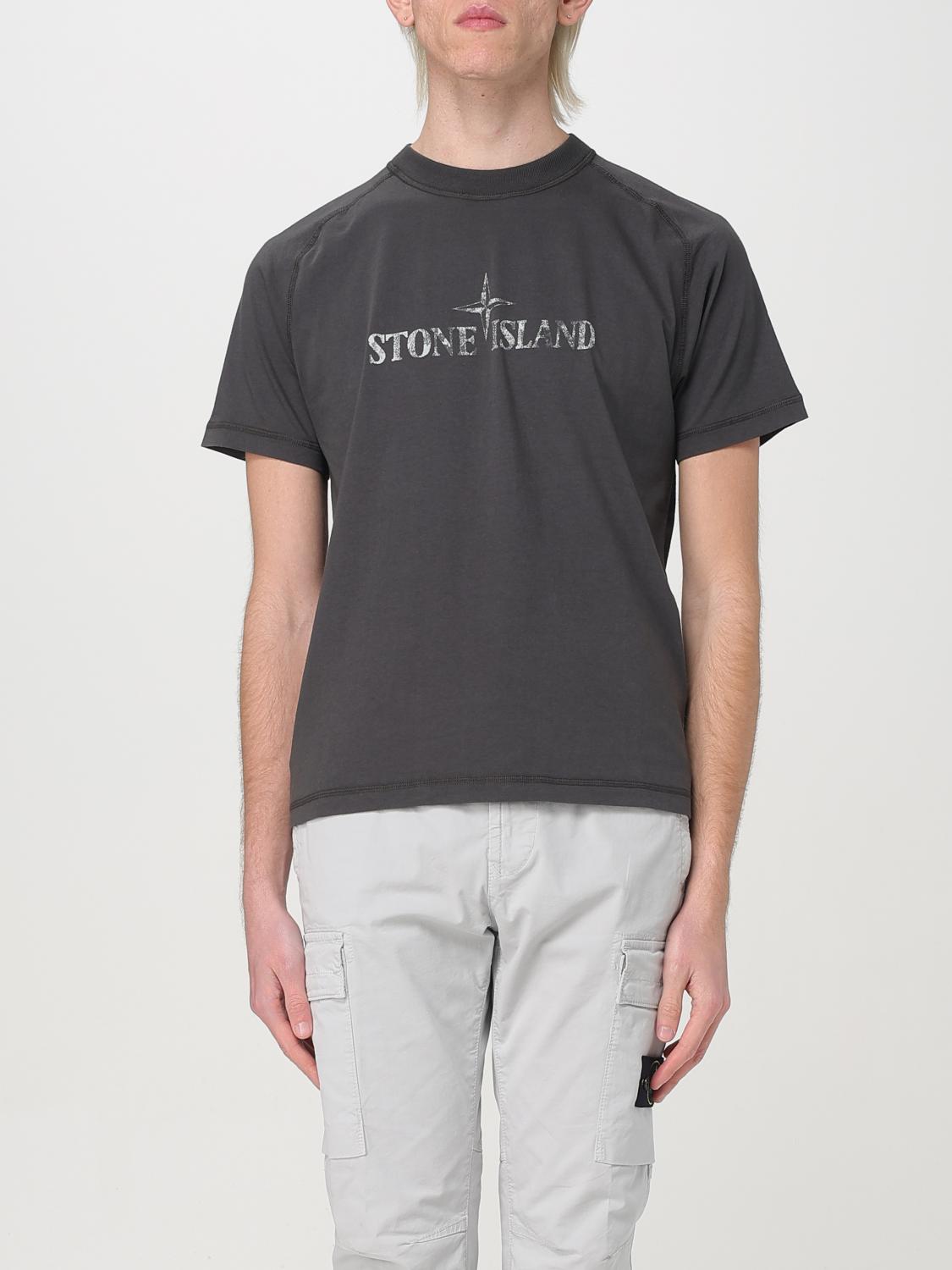 STONE ISLAND T-SHIRT: T-shirt men Stone Island, Grey - Img 1