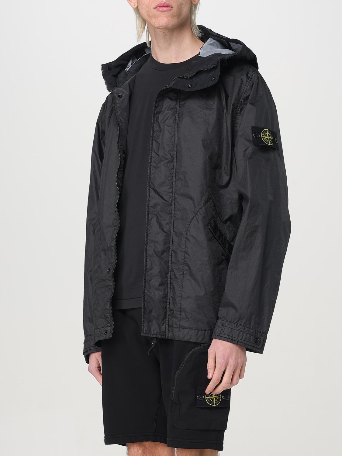 STONE ISLAND 재킷: 재킷 남성 Stone Island, 블랙 - Img 4