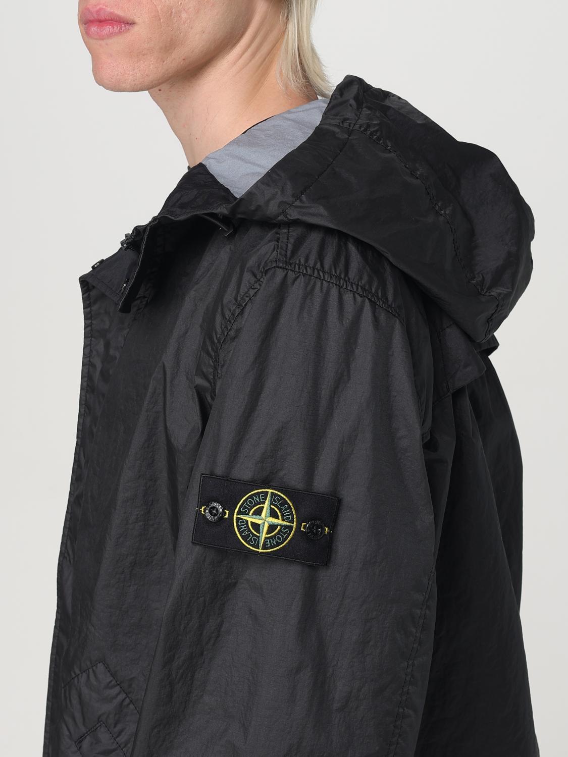 STONE ISLAND 재킷: 재킷 남성 Stone Island, 블랙 - Img 5