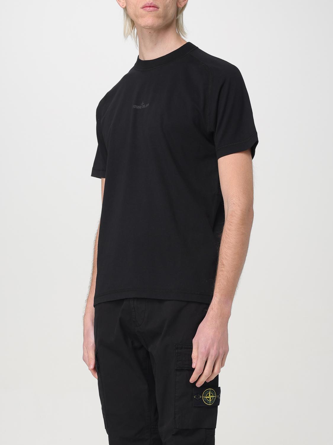 STONE ISLAND T-SHIRT: T-shirt men Stone Island, Black - Img 4