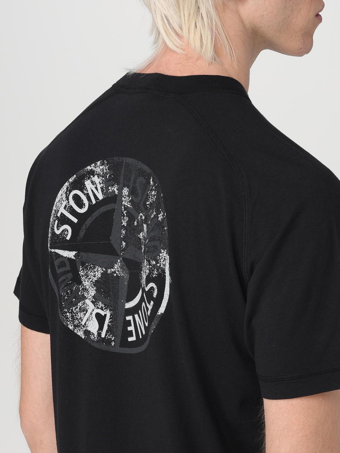 STONE ISLAND T-SHIRT: T-shirt men Stone Island, Black - Img 5