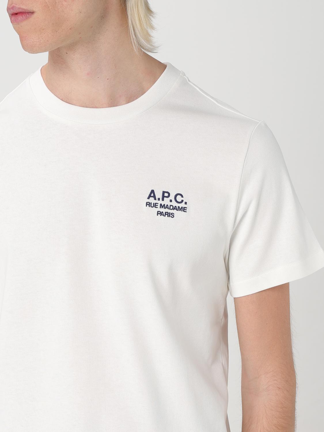 A.P.C. T恤: T恤 男士 A.P.C., 白色 - Img 4