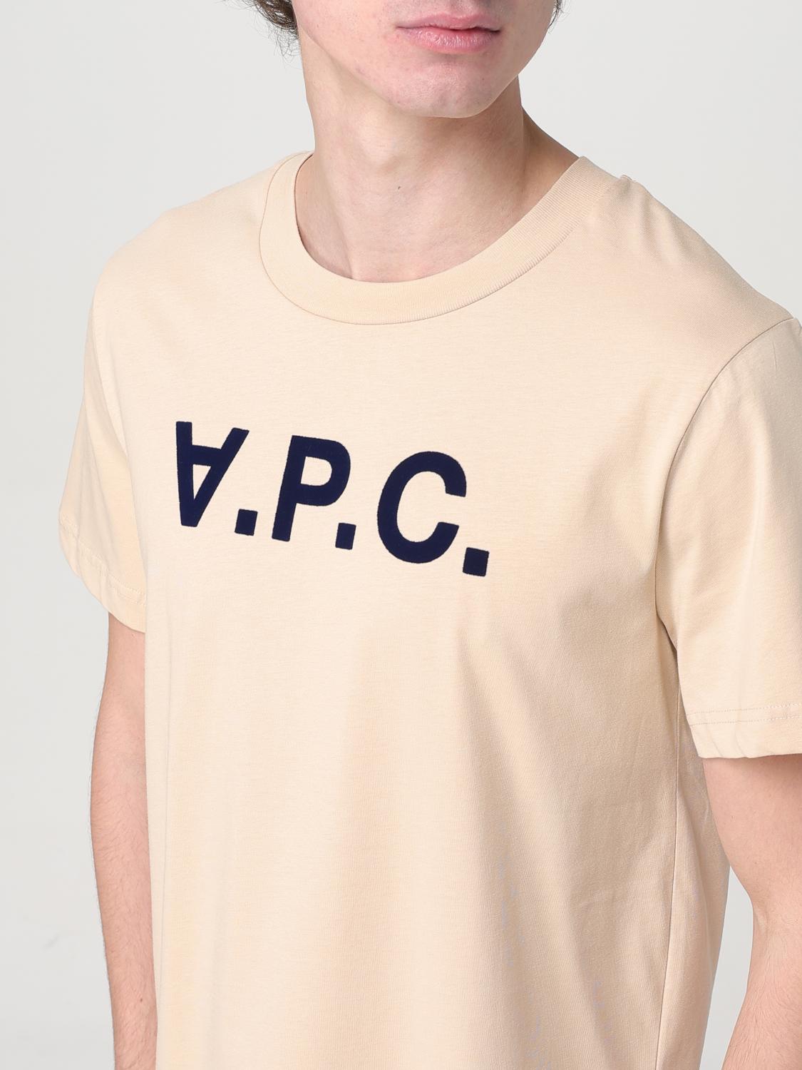 A.P.C. T-SHIRT: T-shirt men A.P.C., Beige - Img 4