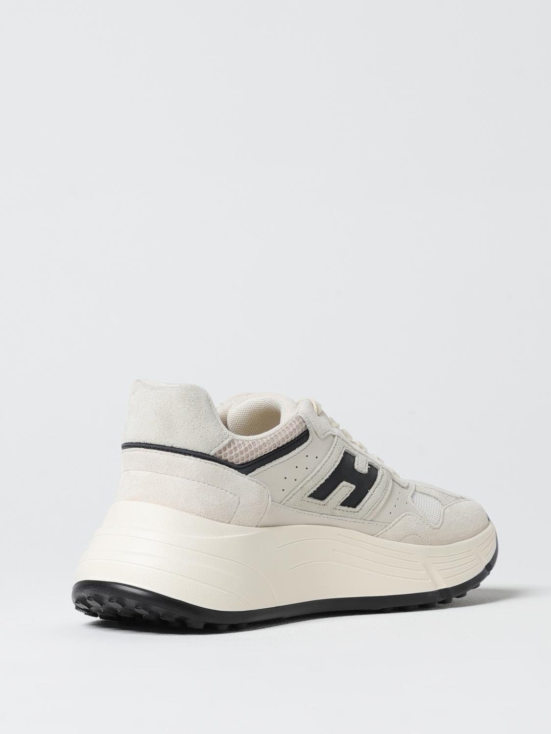 HOGAN SNEAKERS: Sneakers H669 Hogan in pelle e mesh , Bianco - Img 3