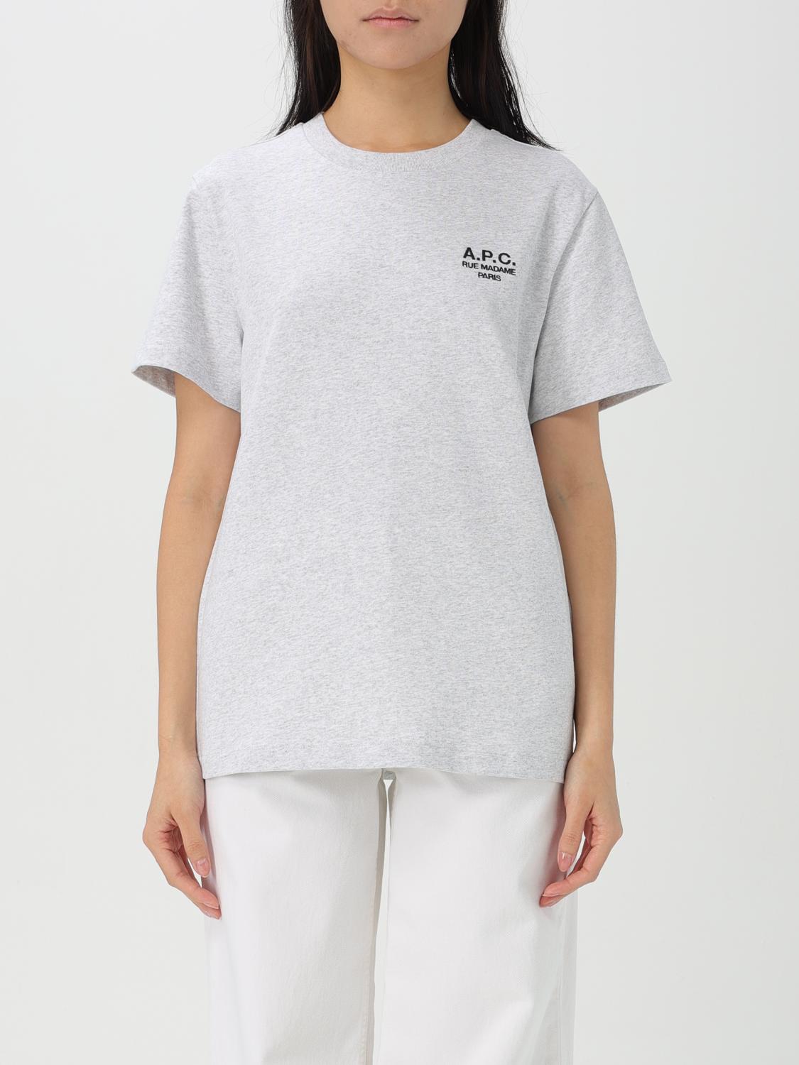 A.P.C. T-SHIRT: T-shirt woman A.P.C., Grey - Img 1