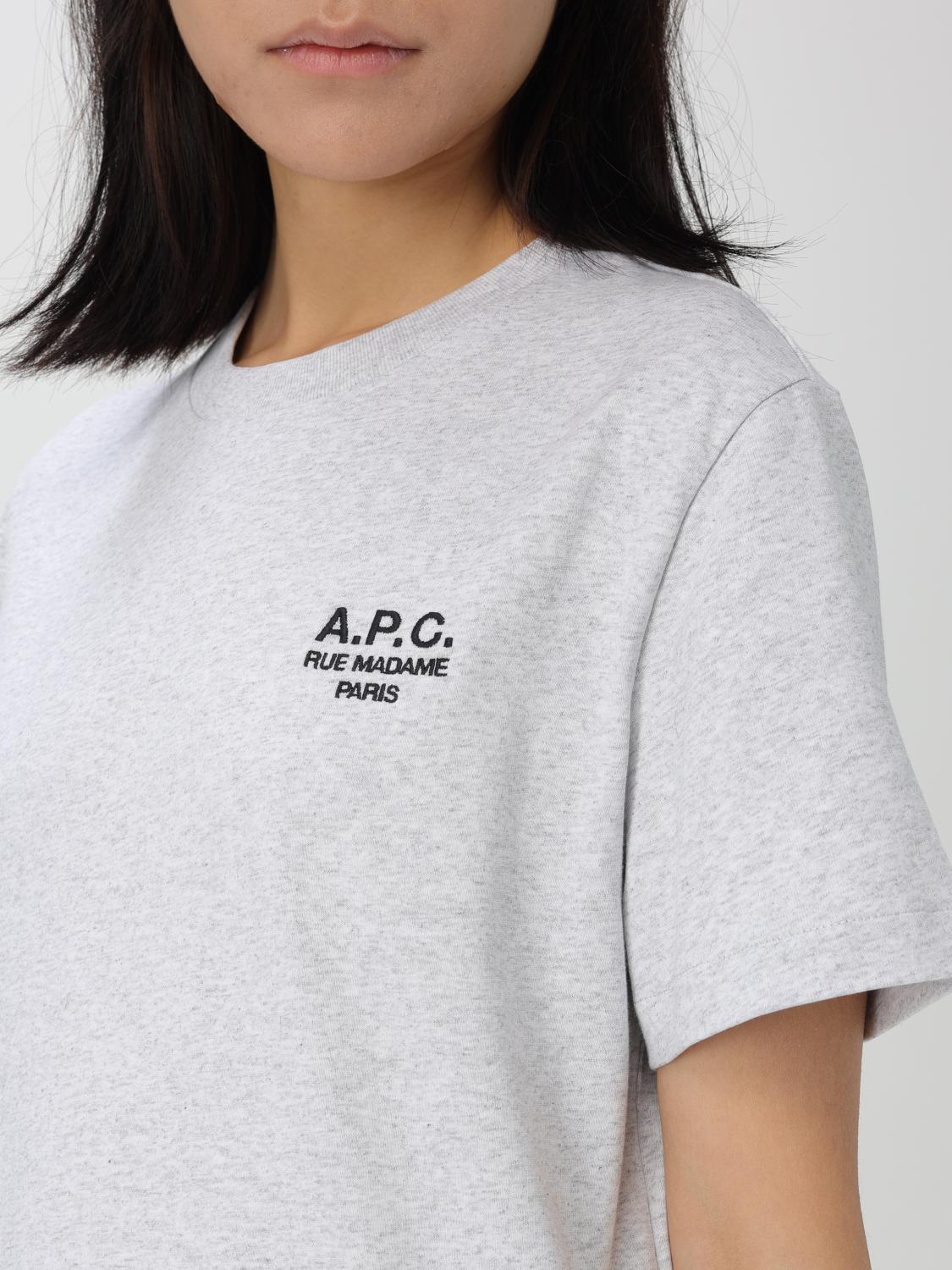 A.P.C. T-SHIRT: T-shirt woman A.P.C., Grey - Img 4