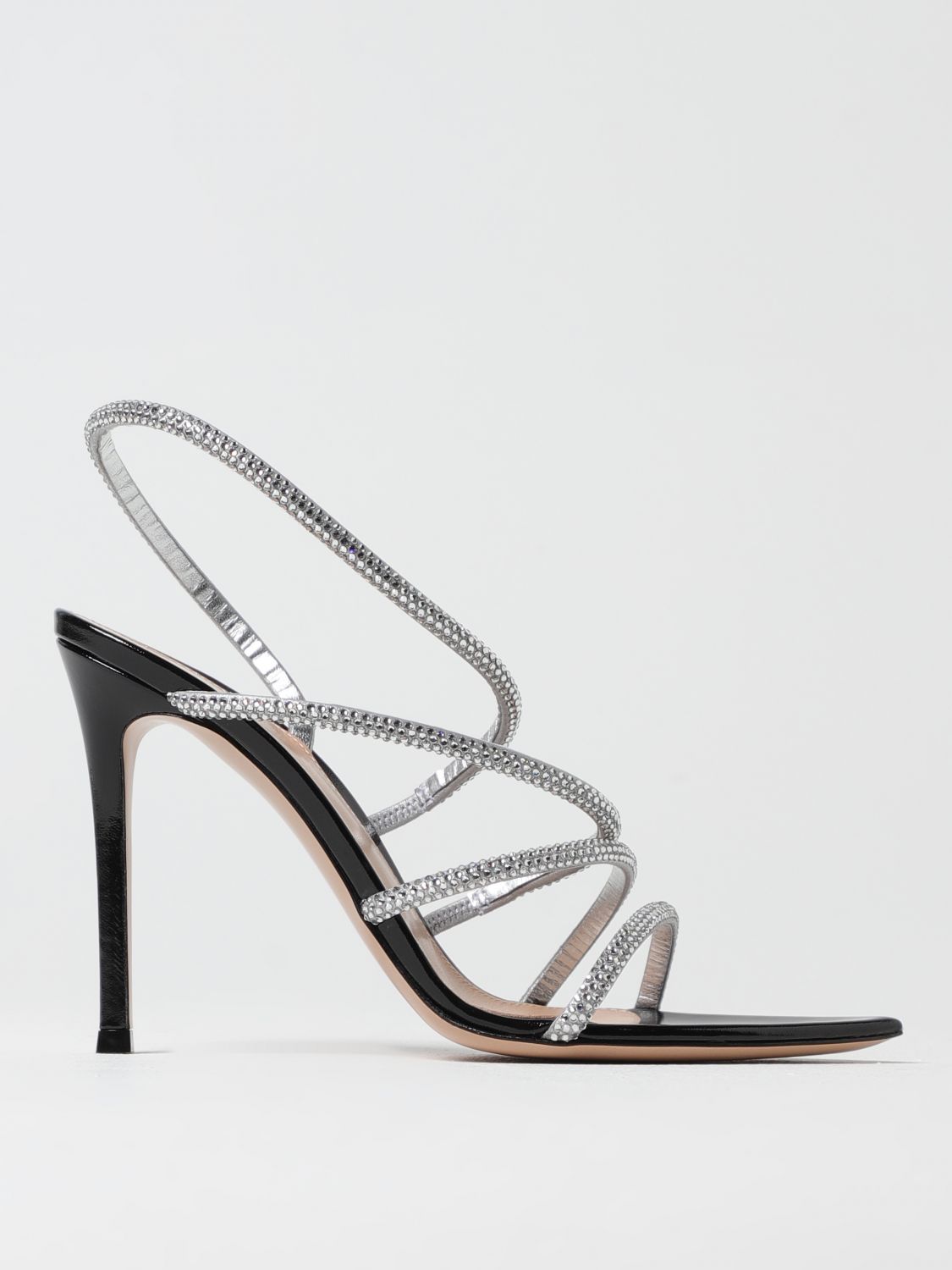 GIANVITO ROSSI HEELED SANDALS: Heeled sandals woman Gianvito Rossi, Silver - Img 1