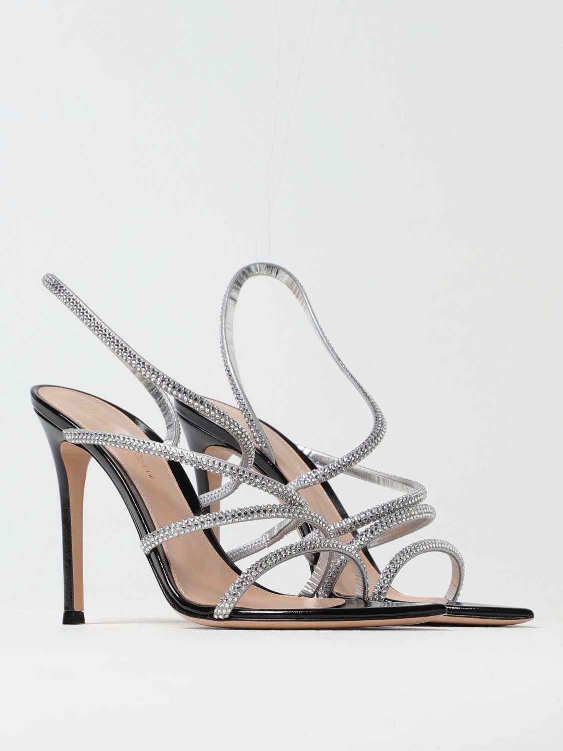 GIANVITO ROSSI SANDALIAS DE TACÓN: Sandalias de tacón mujer Gianvito Rossi, Plata - Img 2