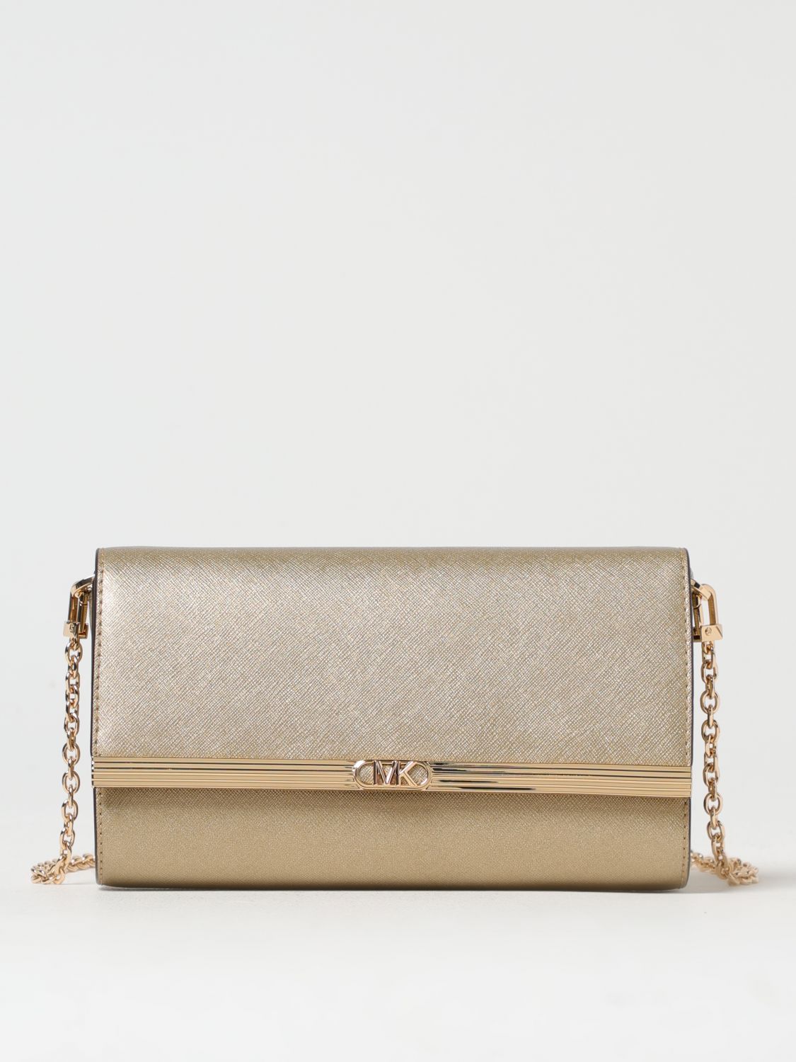 MICHAEL MICHAEL KORS CLUTCH: Clutch woman Michael Kors, Gold - Img 1