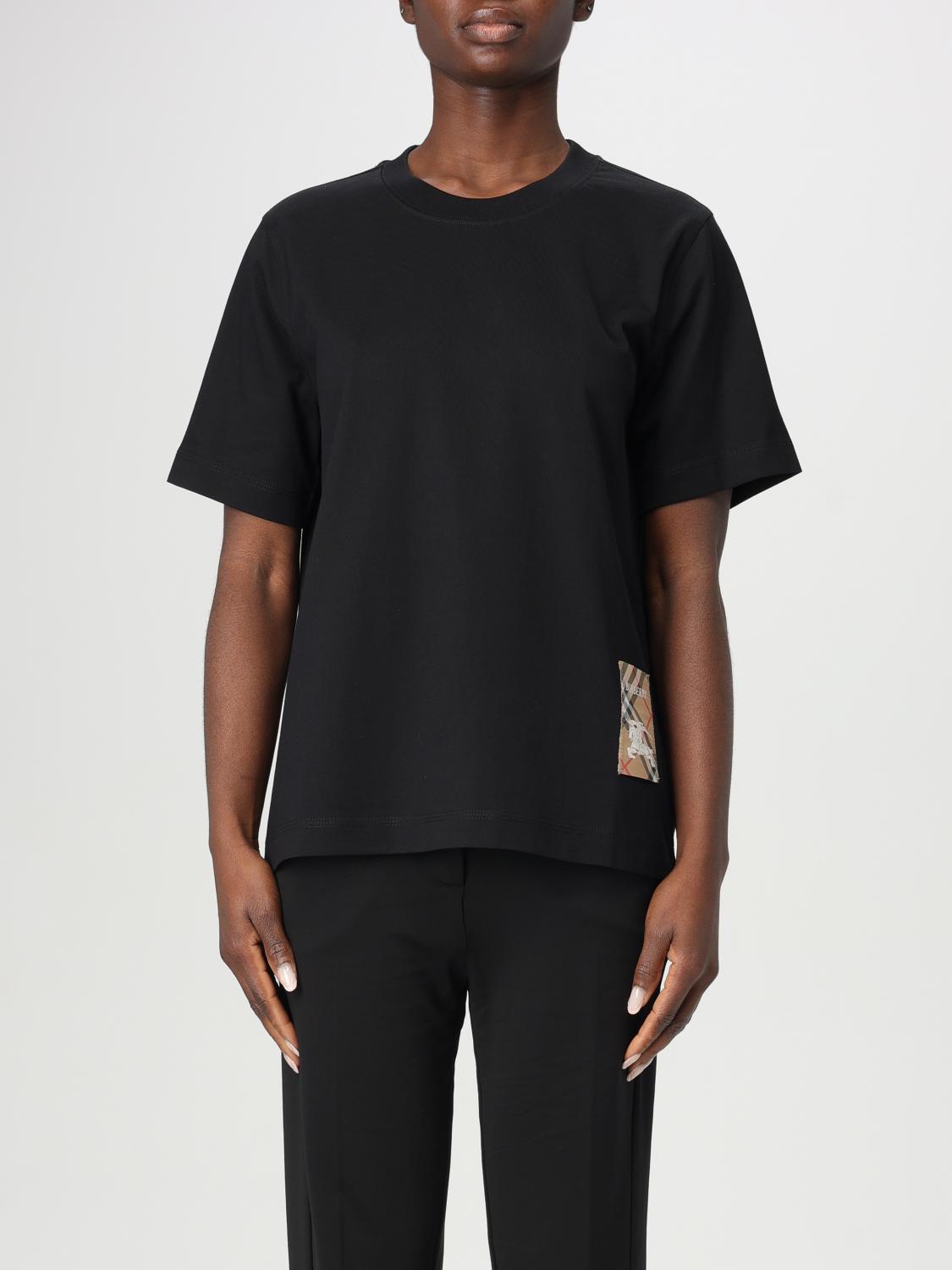 BURBERRY T-SHIRT: T-shirt woman Burberry, Black - Img 1