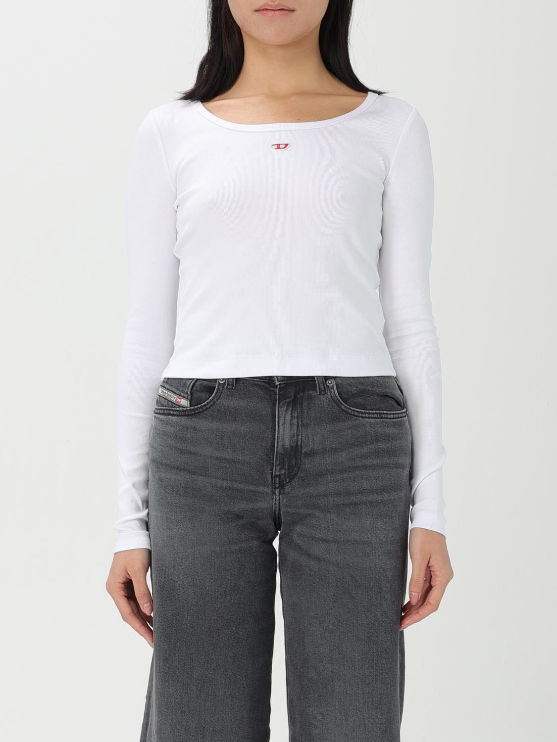 DIESEL T-SHIRT: Sweatshirt woman Diesel, White - Img 1