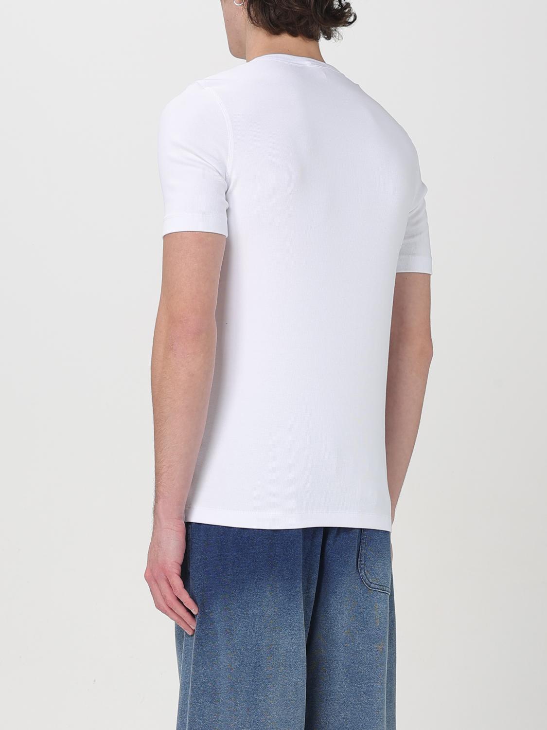 DIESEL T-SHIRT: T-shirt in cotone Oval D Diesel, Bianco - Img 2