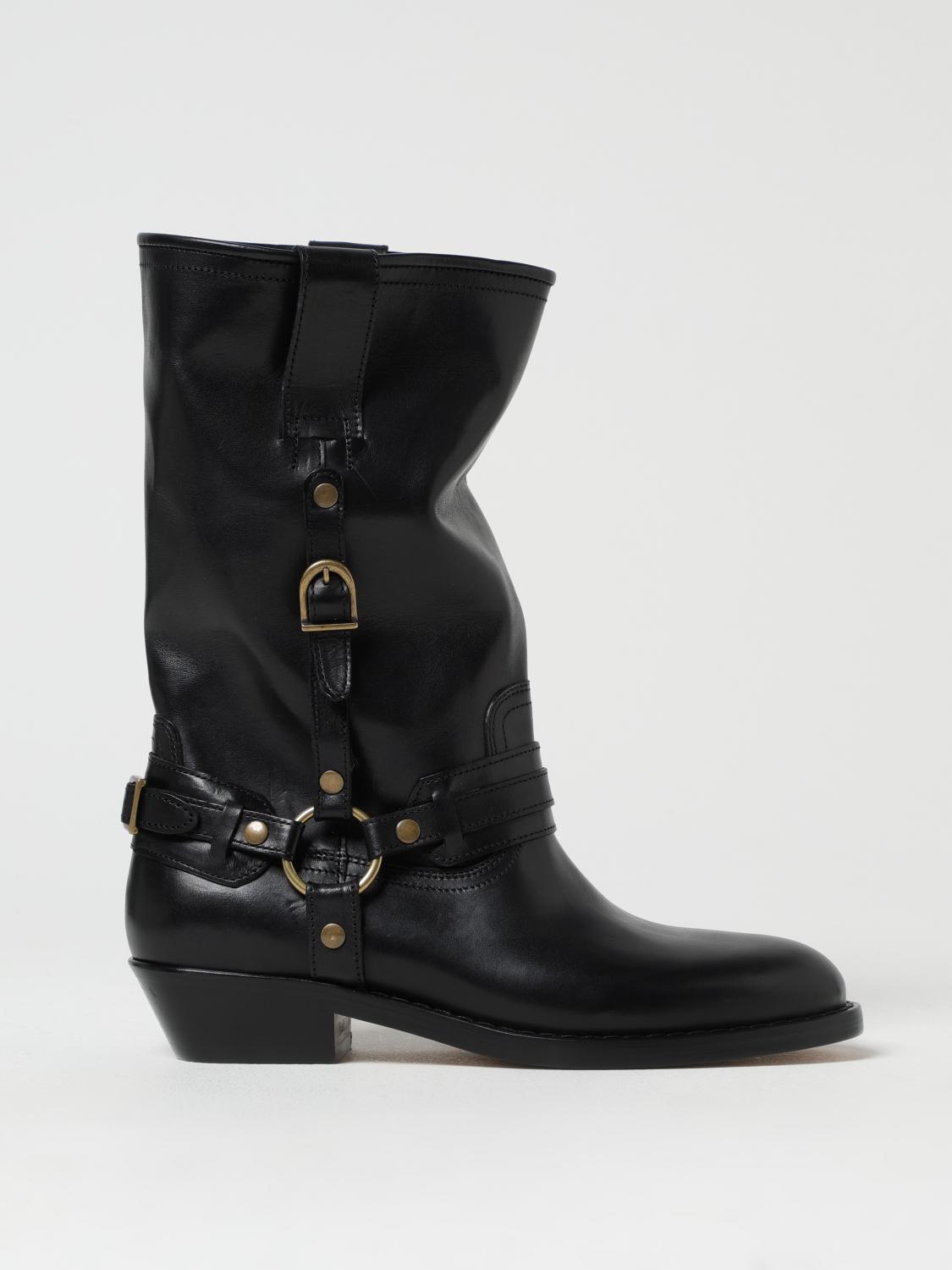 ISABEL MARANT FLAT ANKLE BOOTS: Flat ankle boots woman Isabel Marant, Black - Img 1