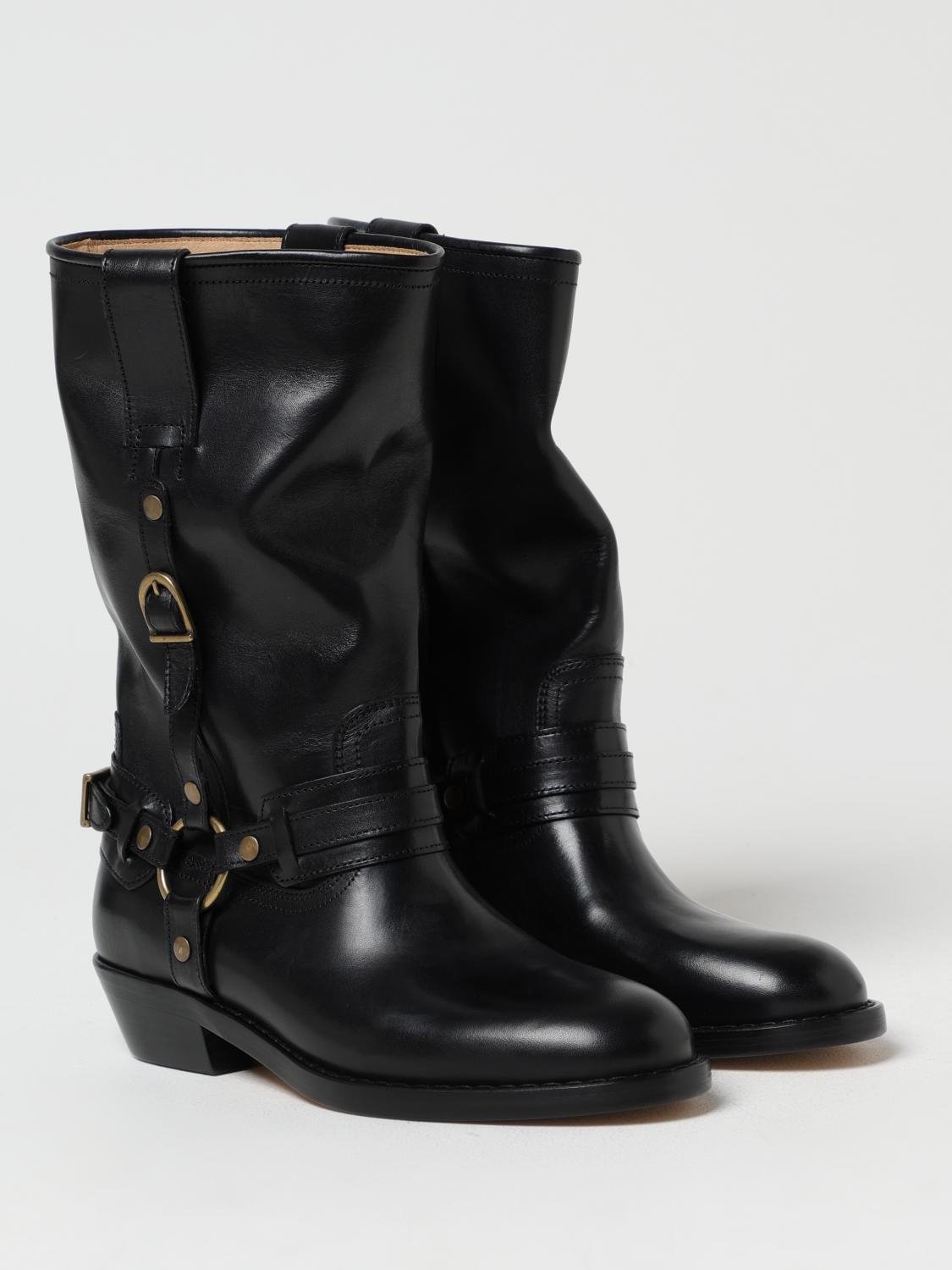 ISABEL MARANT FLAT ANKLE BOOTS: Flat ankle boots woman Isabel Marant, Black - Img 2