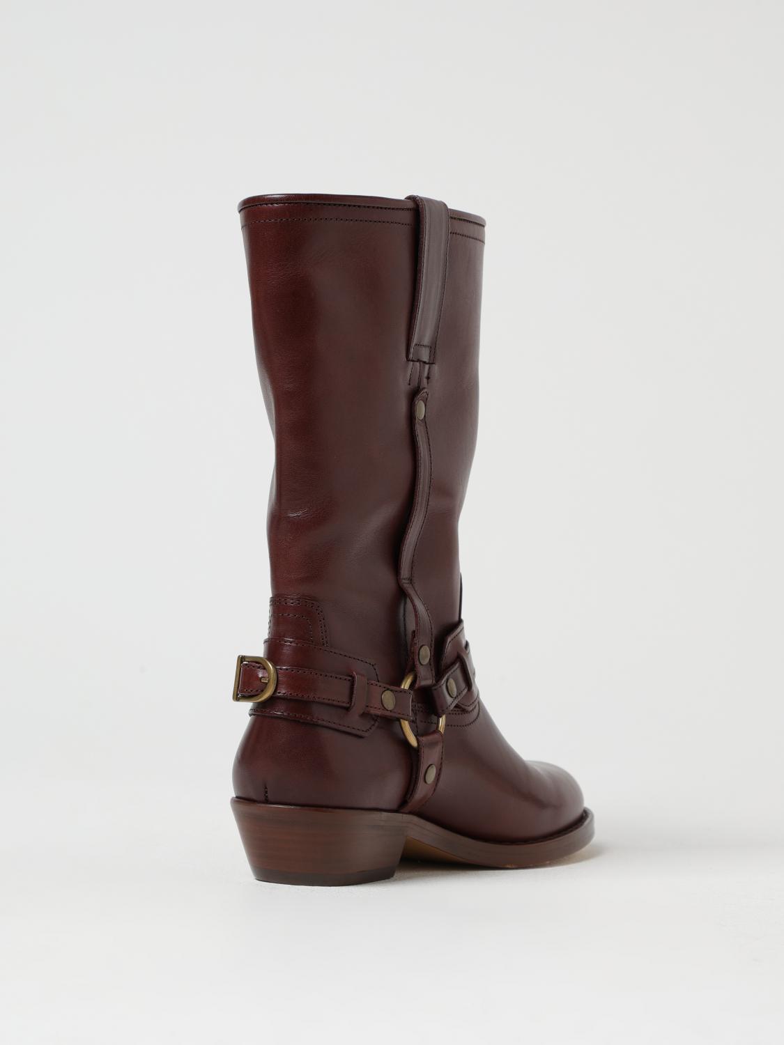 ISABEL MARANT FLAT ANKLE BOOTS: Flat ankle boots woman Isabel Marant, Brown - Img 3