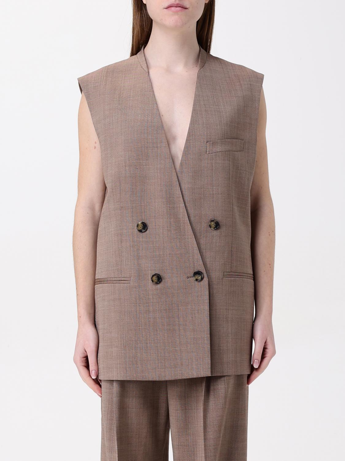 PHILOSOPHY DI LORENZO SERAFINI WAISTCOAT: Blazer woman Philosophy Di Lorenzo Serafini, Beige - Img 1