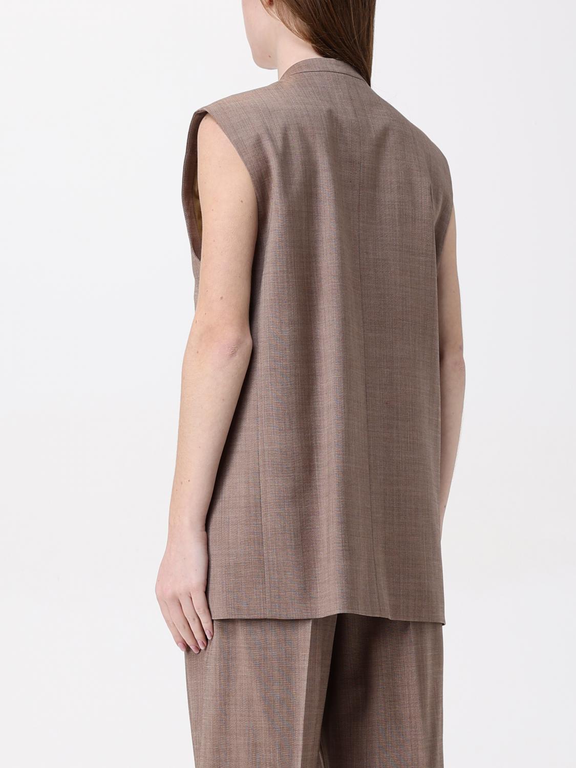 PHILOSOPHY DI LORENZO SERAFINI WAISTCOAT: Blazer woman Philosophy Di Lorenzo Serafini, Beige - Img 3