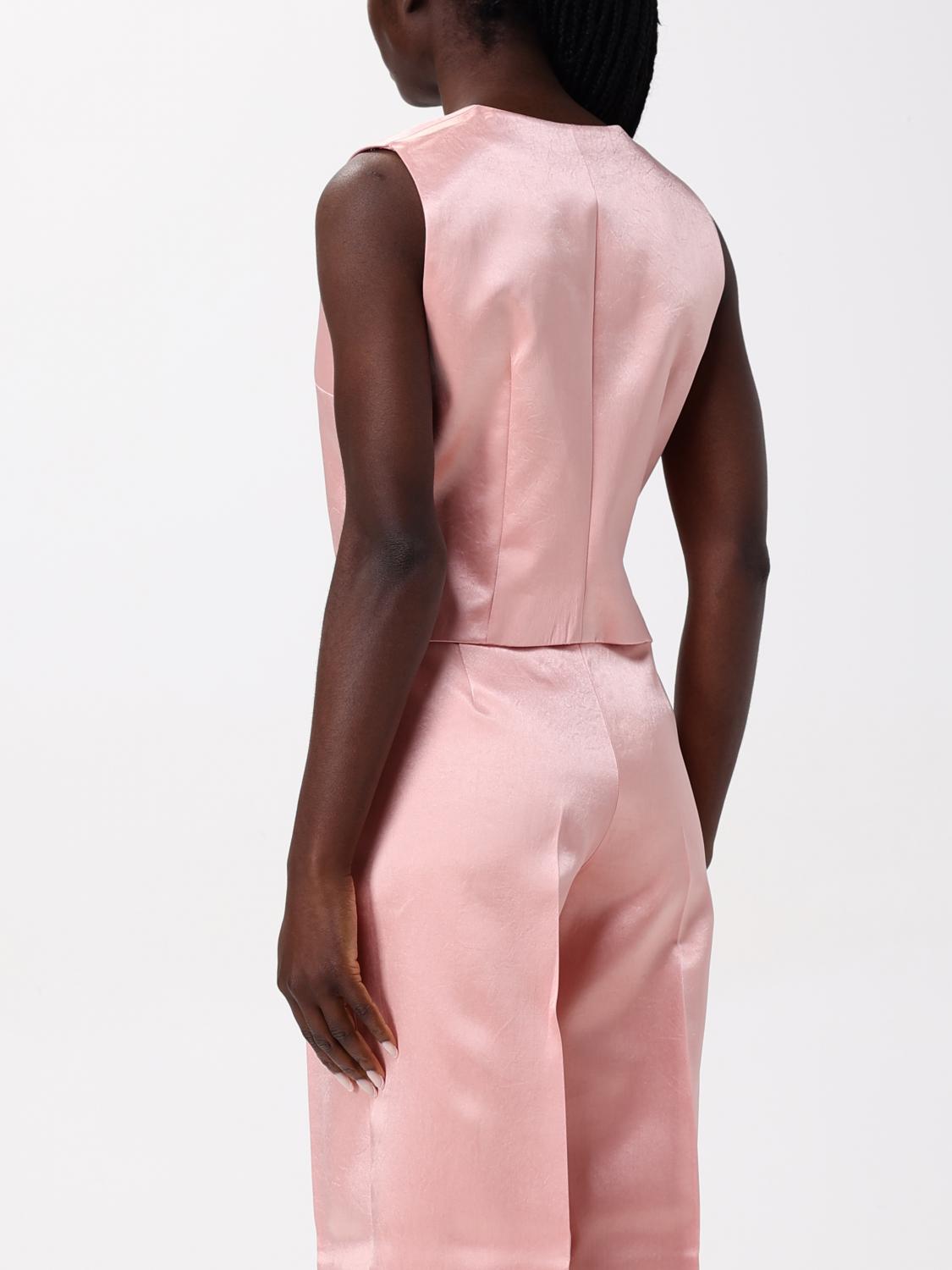 PHILOSOPHY DI LORENZO SERAFINI WAISTCOAT: Jacket woman Philosophy Di Lorenzo Serafini, Pink - Img 3