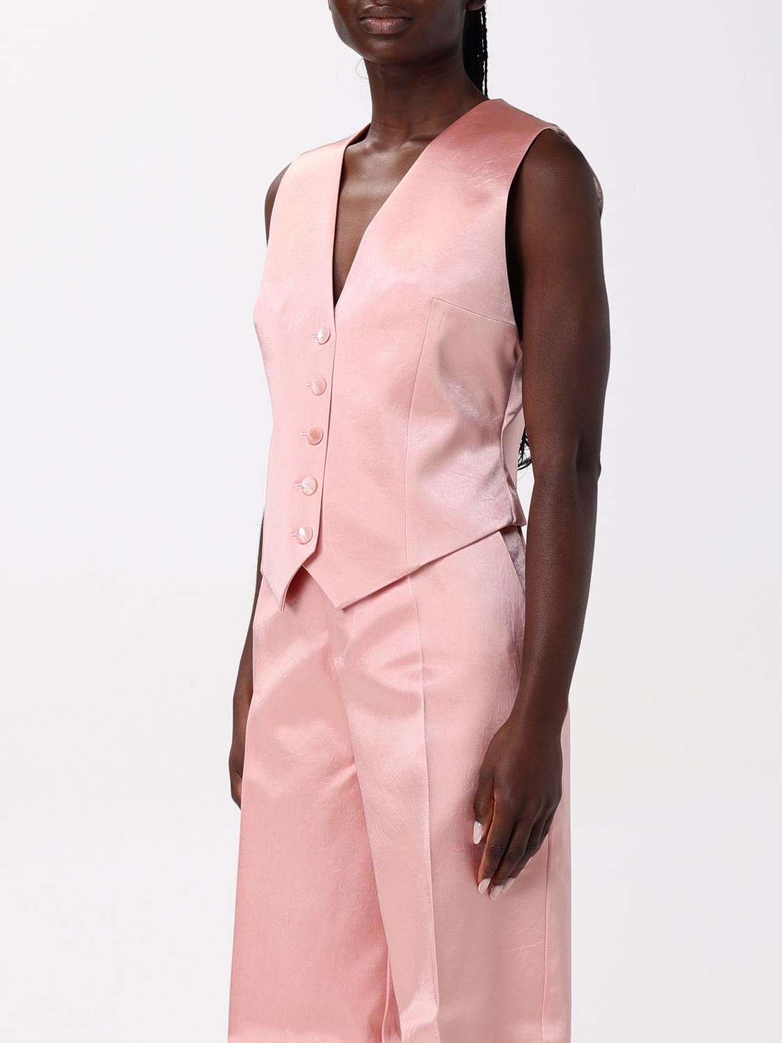 PHILOSOPHY DI LORENZO SERAFINI WAISTCOAT: Jacket woman Philosophy Di Lorenzo Serafini, Pink - Img 4