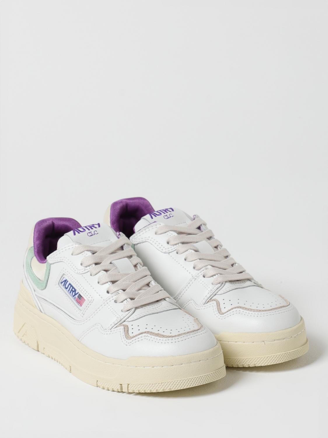 AUTRY SNEAKERS: Sneakers CLC Autry in pelle e mesh , Bianco - Img 2