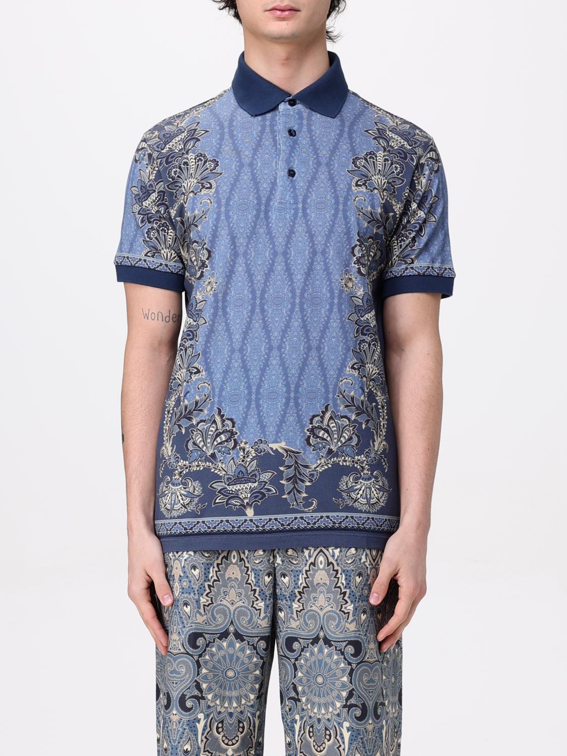 ETRO POLO SHIRT: Polo shirt men Etro, Blue - Img 1