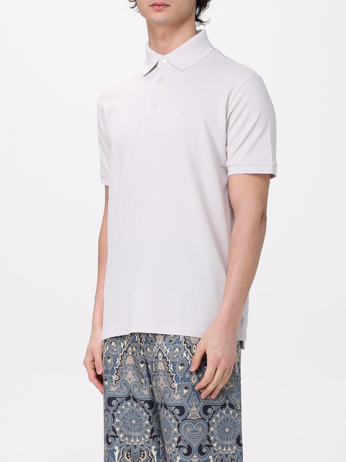 ETRO POLO SHIRT: Polo shirt men Etro, Beige - Img 4